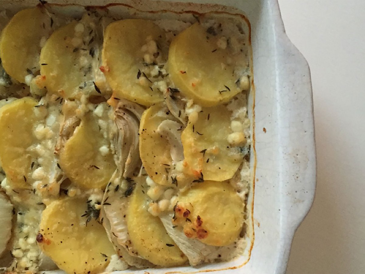 Potato and fennel casserole Recipe Kitchen Stories