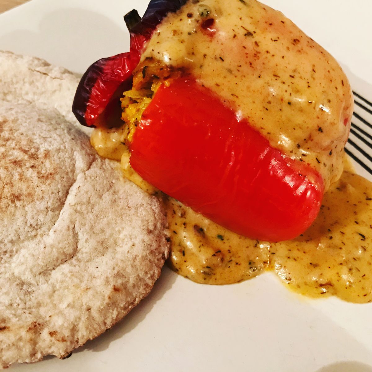 Red pepper stuffed with meat | Recipe | Kitchen Stories