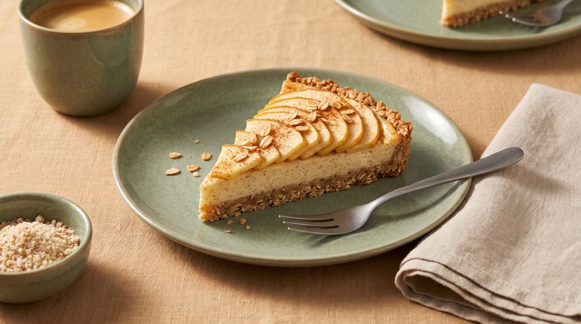 Süßer Start in den Tag: fruchtige Apfel-Tarte mit knusprigem Haferflockenboden