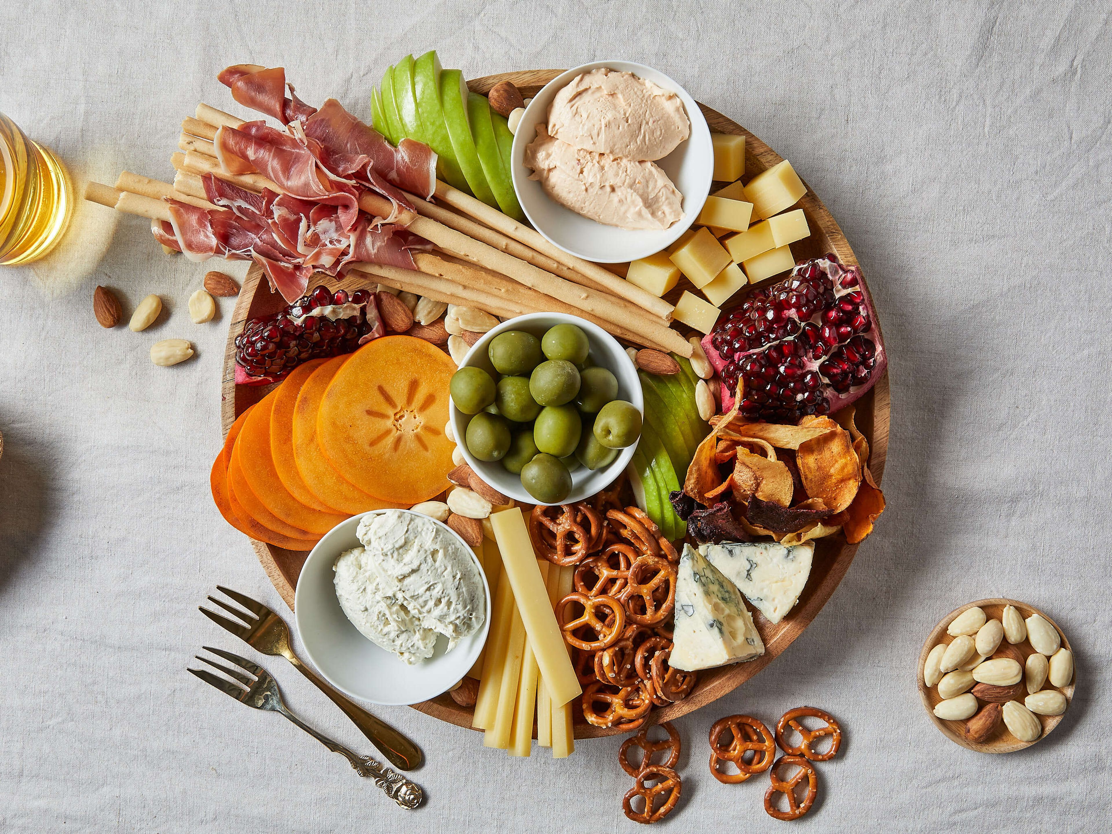 Winterliches Snackboard