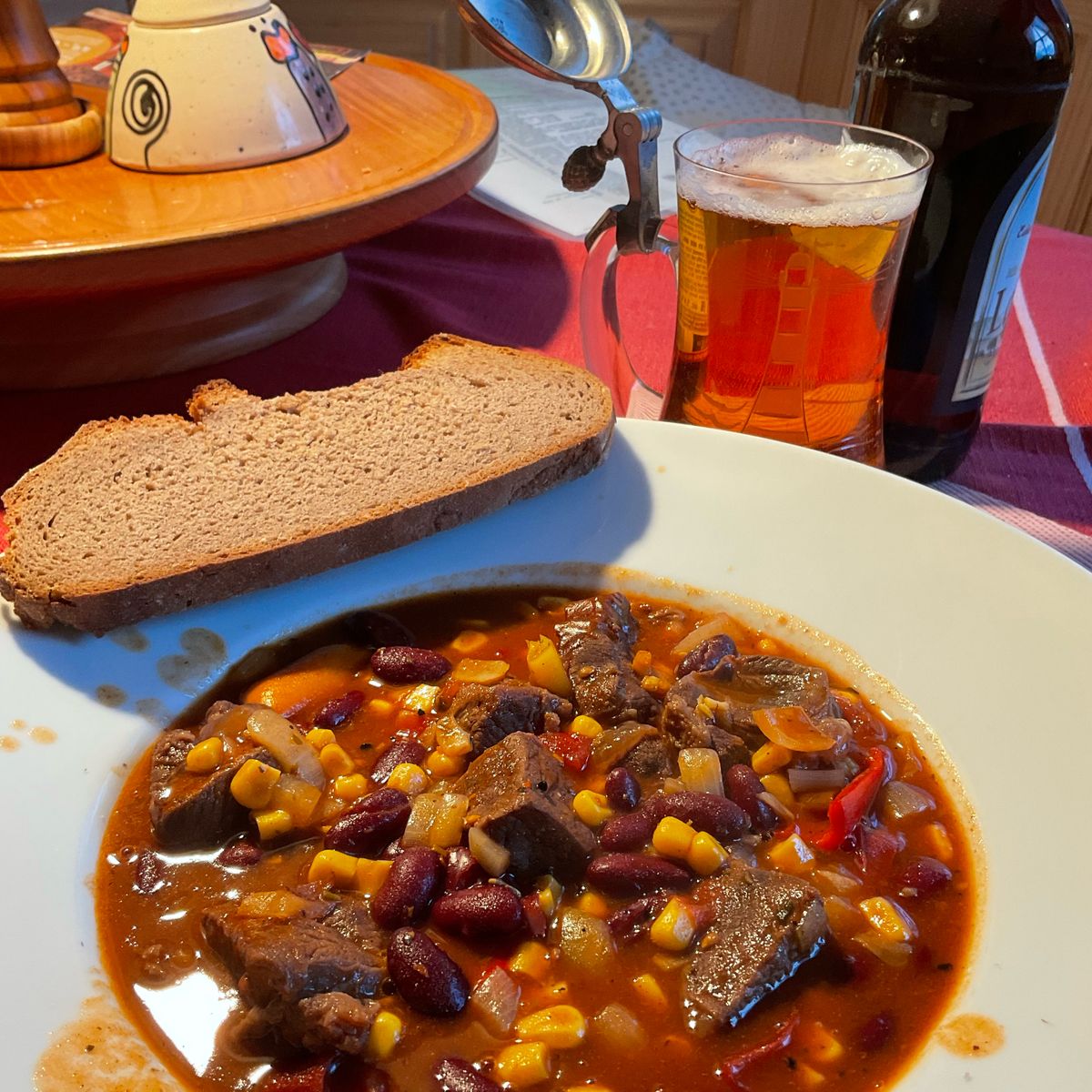 Kidneybohnen mit Rindfleisch - scharf | Rezept | Kitchen Stories