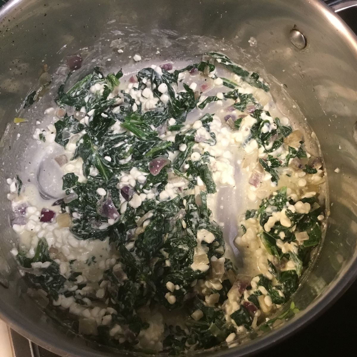 Pfannkuchen mit Hüttenkäse/Spinatfüllung | Rezept | Kitchen Stories