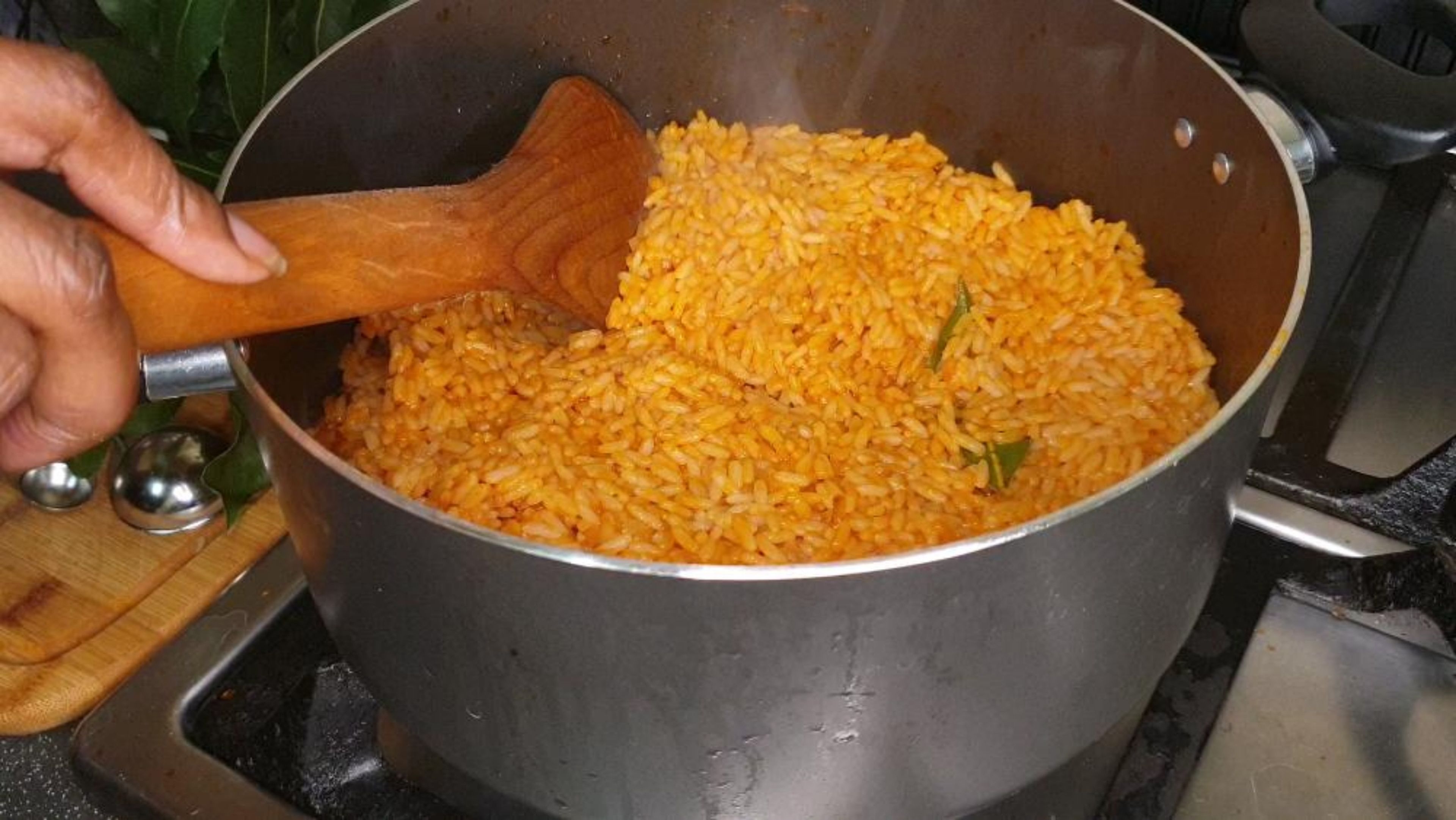 Congratulations! Your Perfect Jollof rice from Toyin's Kitchen is ready. Thank you for watching. If you would like to order your jar of Obe-Ata you can do so by visiting my shop website on www.toyinskitchen.co.uk or visit my Instagram page @toyinskitchen