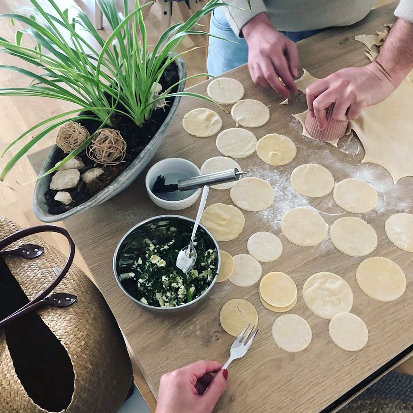 Spinat- Feta Ravioli