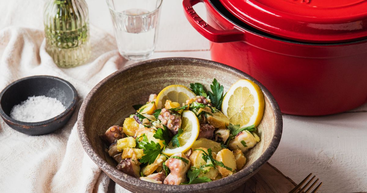 Lauwarmer Oktopus-Kartoffel-Salat | Rezept | Kitchen Stories