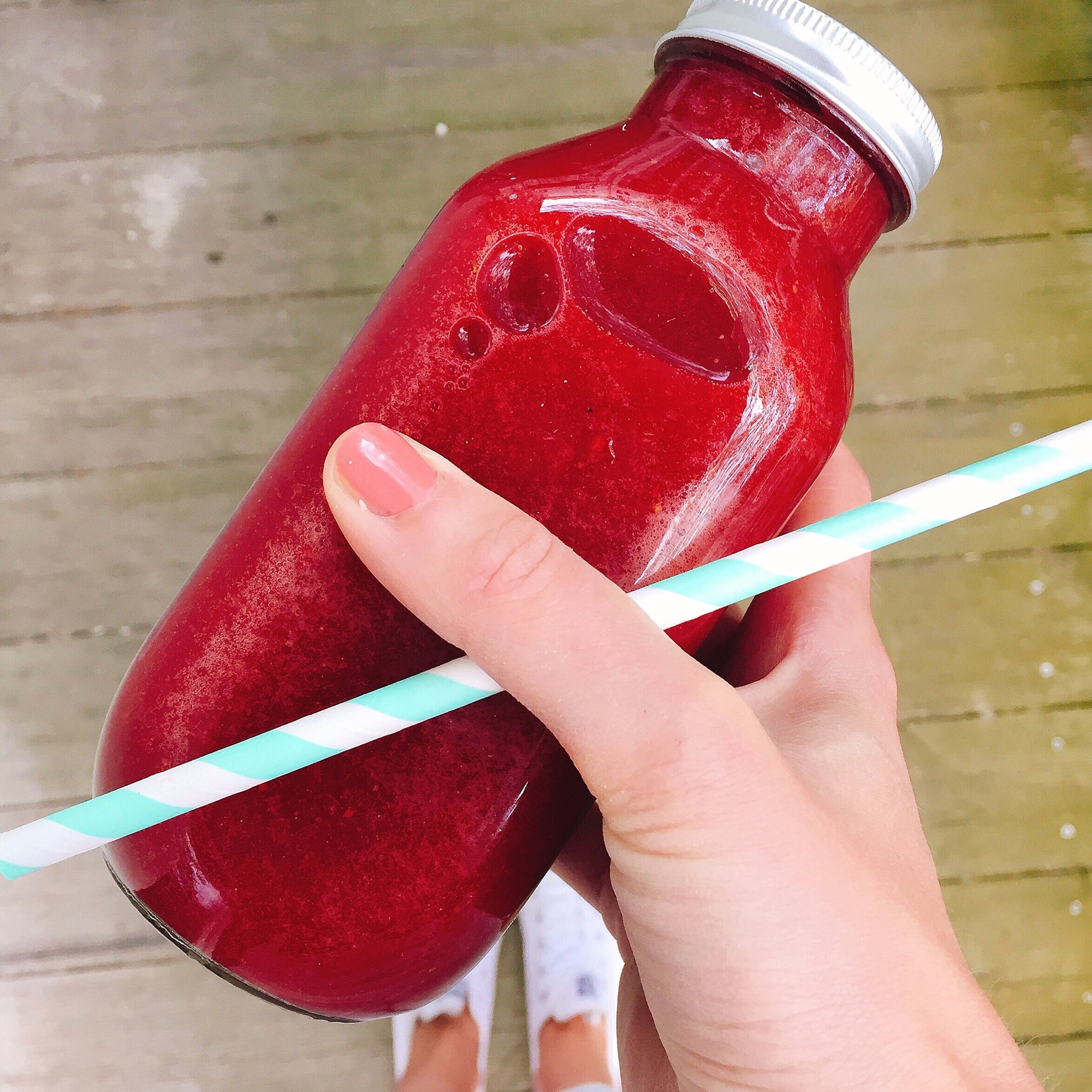 Glowing red smoothie