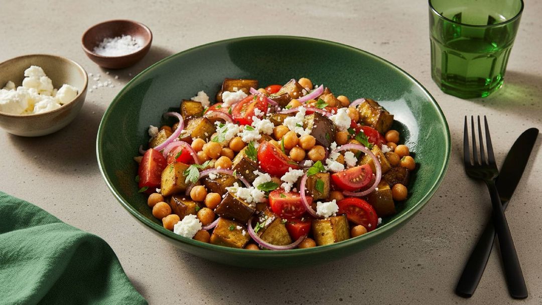 Auberginen-Tomaten-Salat: sommerlicher Genuss in der Schüssel