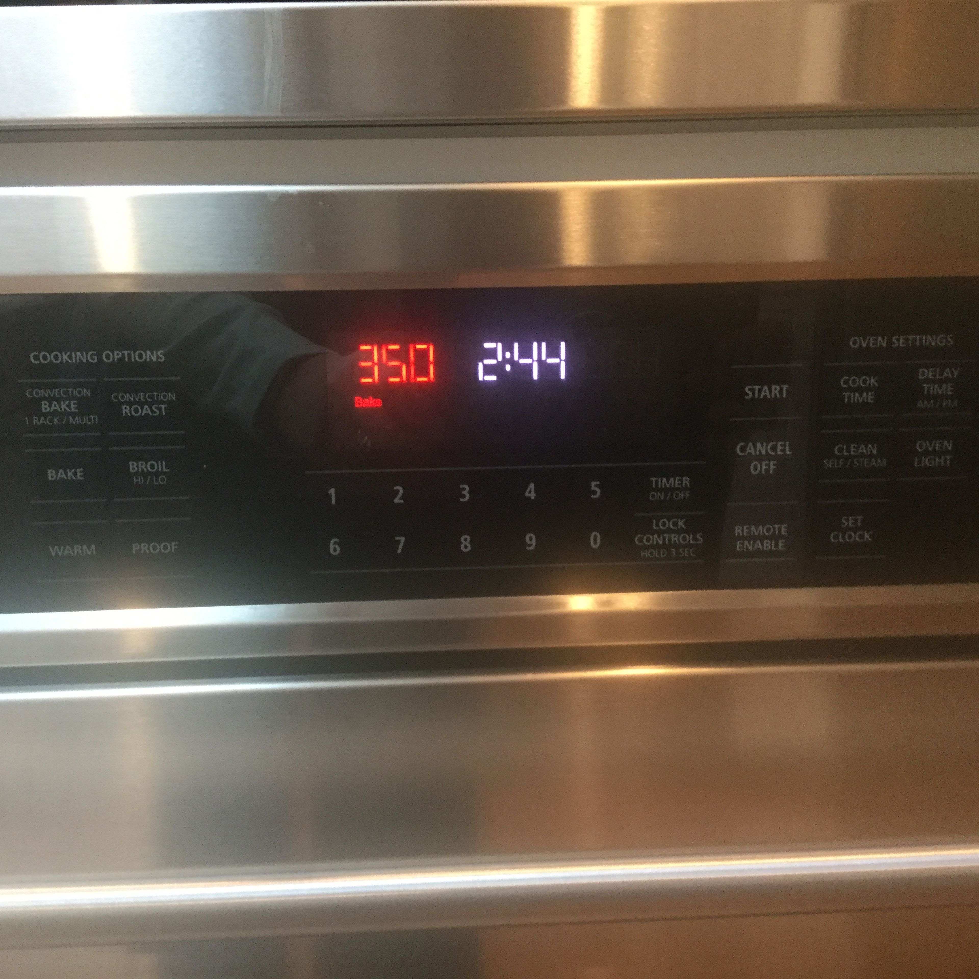 After the dough has chilled, preheat the oven to 350 degrees.