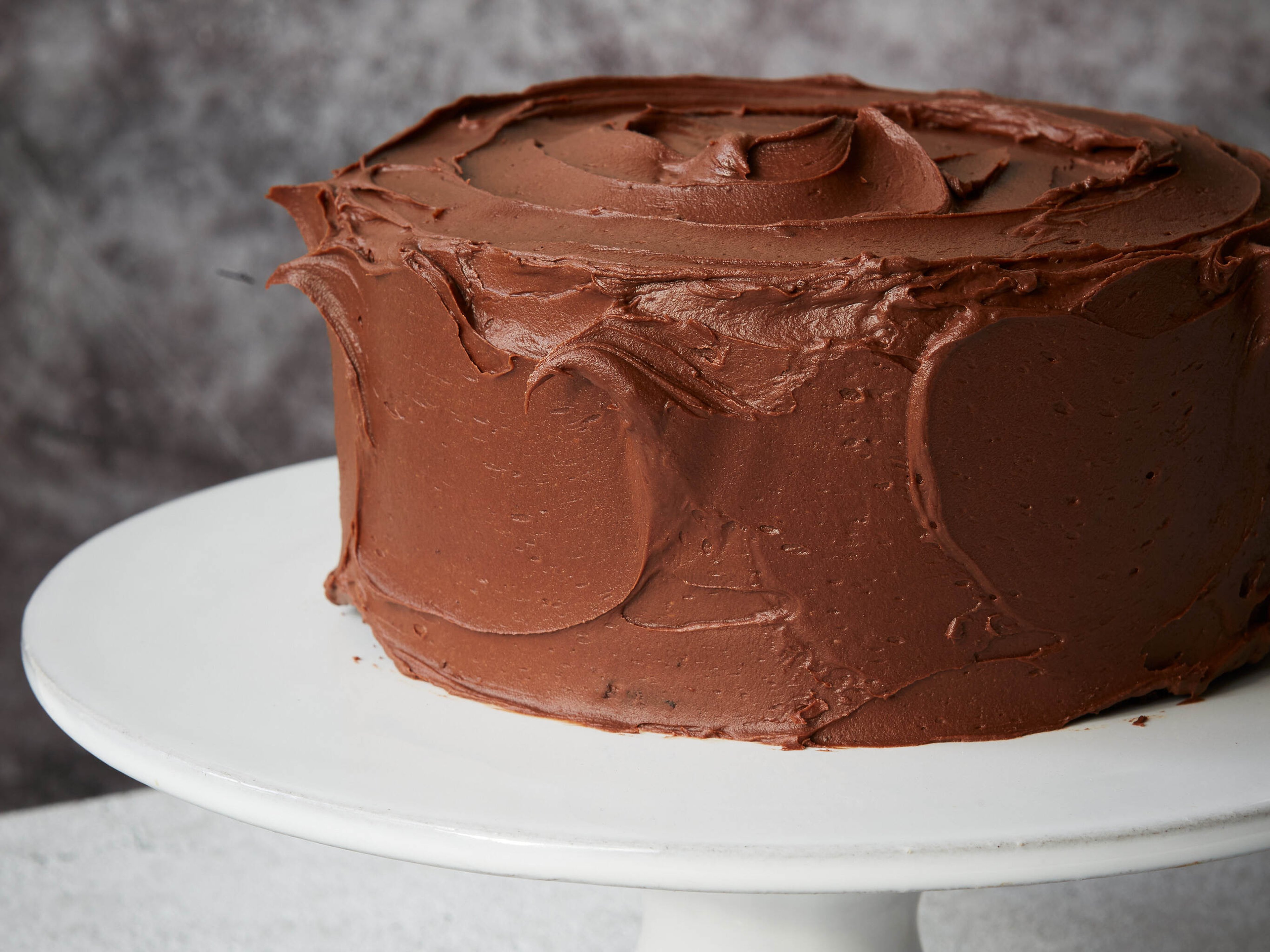 Chocolate sauerkraut cake with chocolate frosting