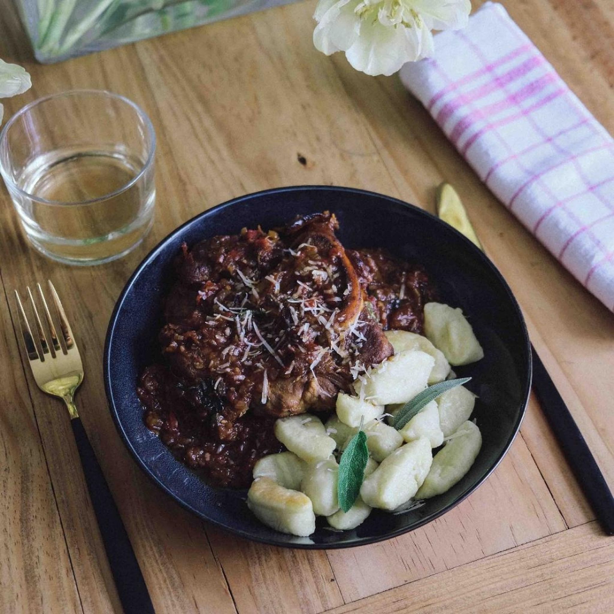 Ossobuco mit Gnocci