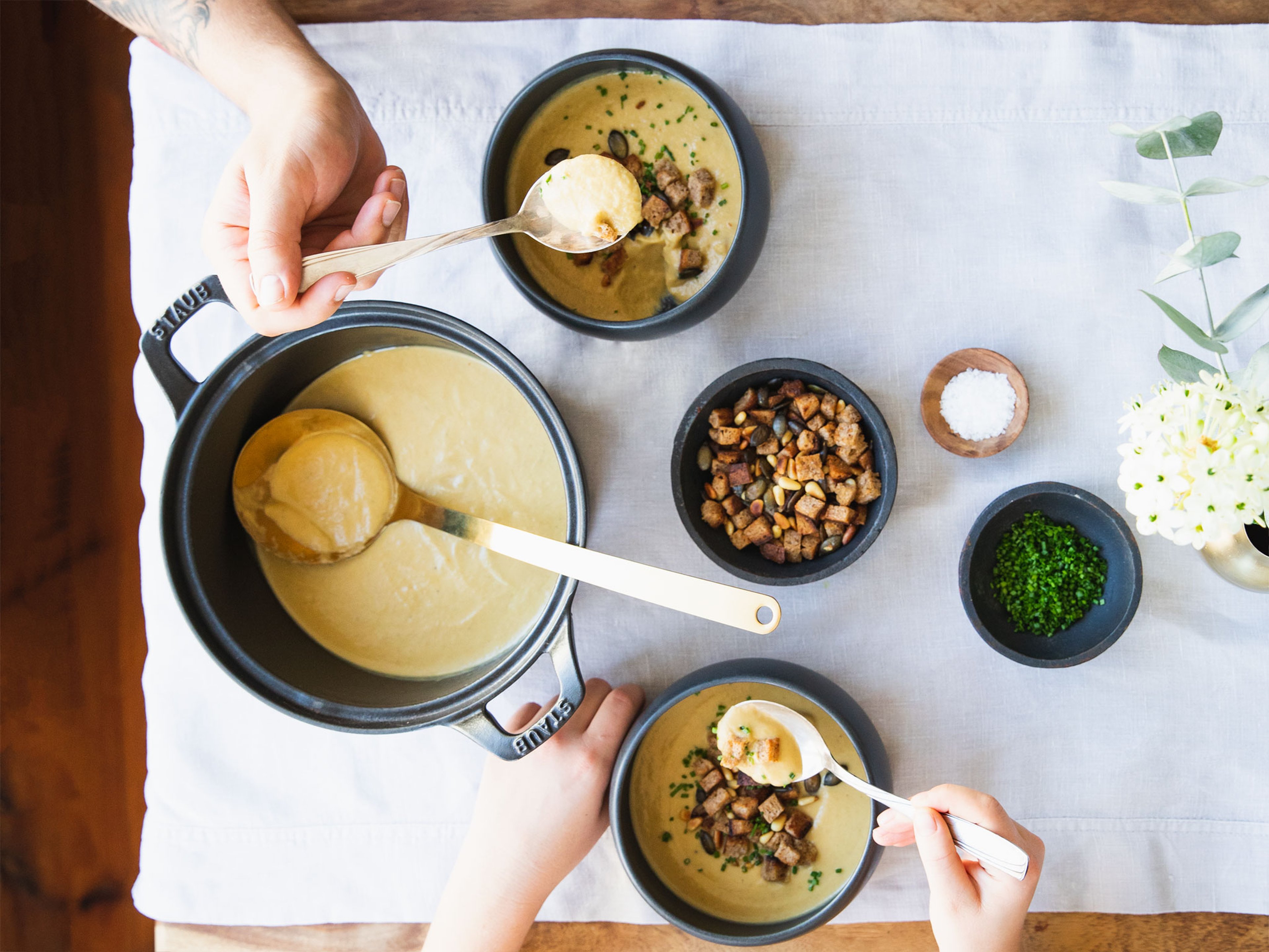 Wärmend und gesund: Topinambur-Suppe