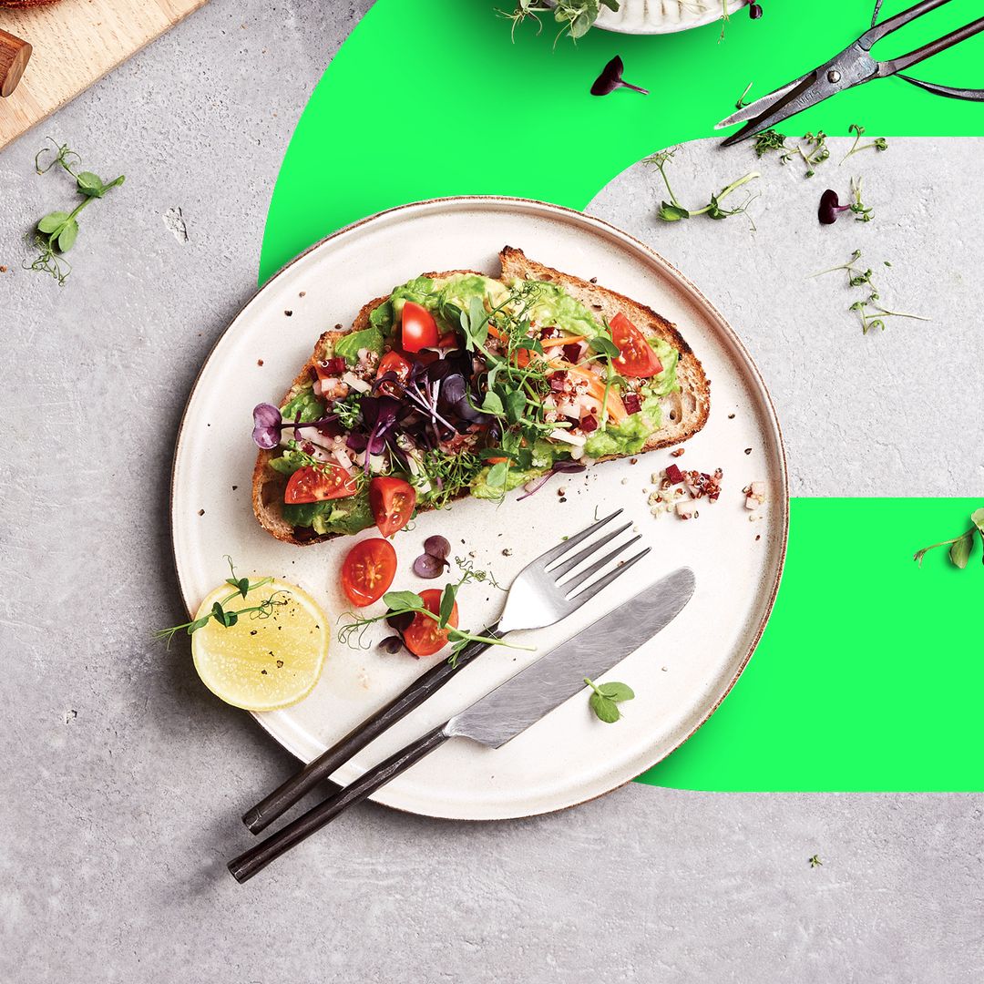 Infarm Microgreens-Salat auf Toast