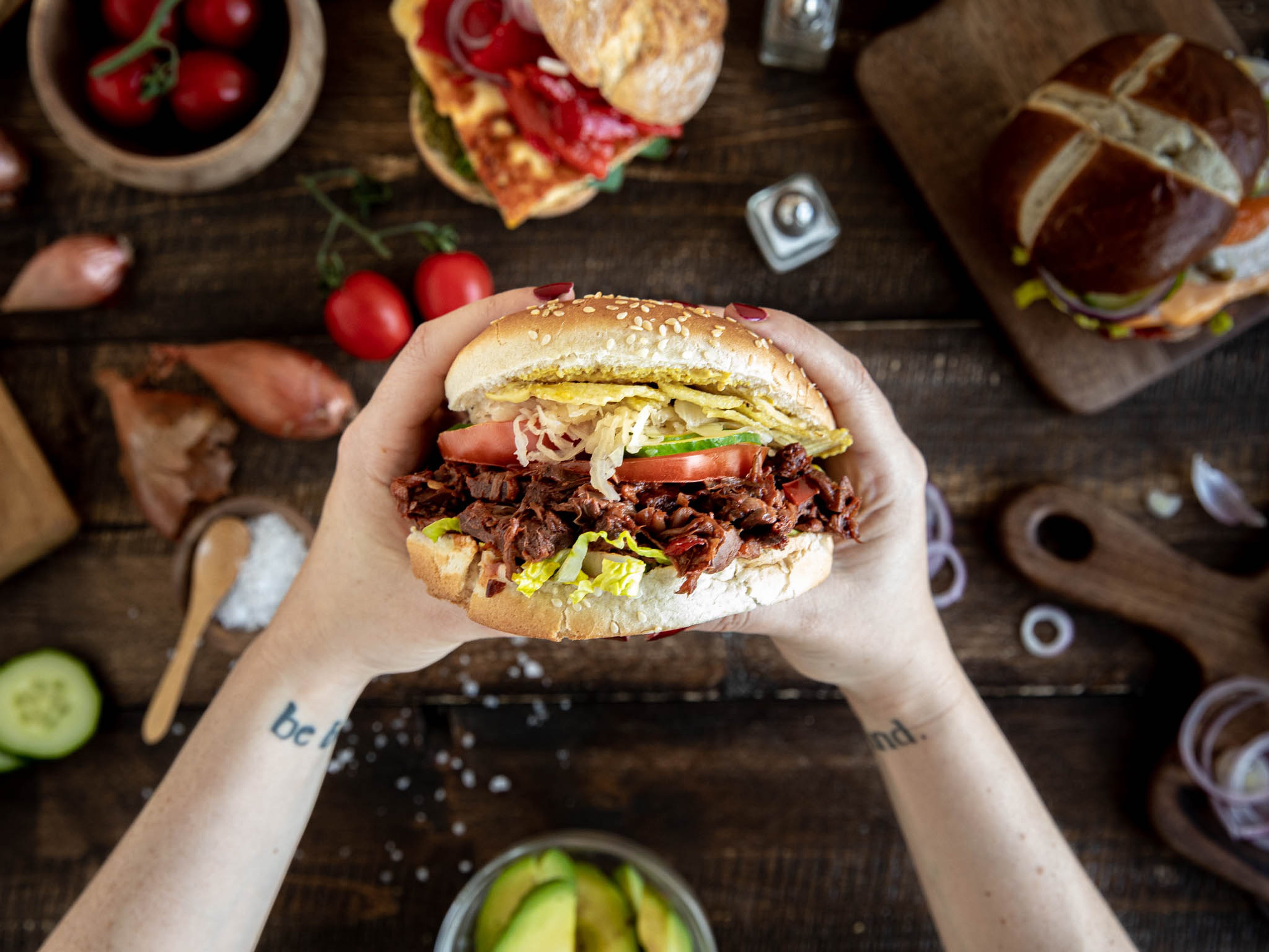 Stell dir den perfekten vegetarischen Burger zusammen!