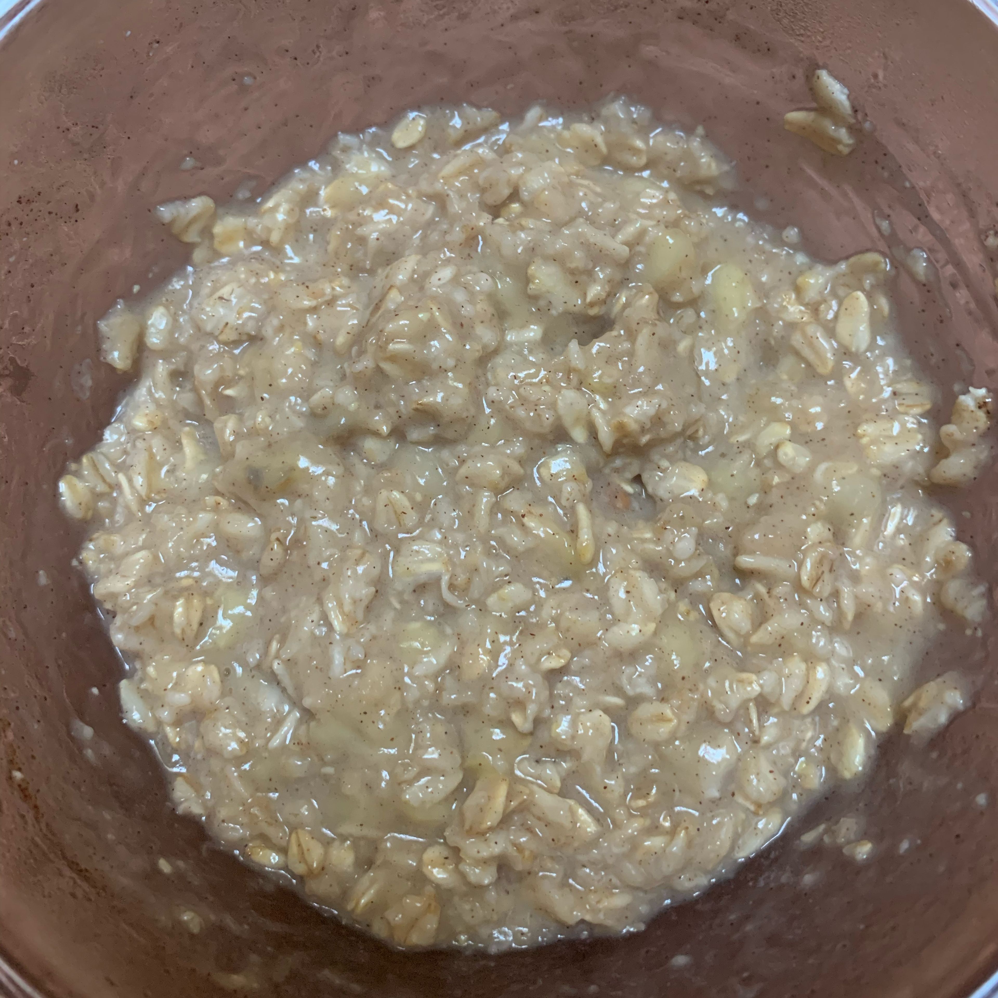 Microwave oats mixture 1-2 minutes, or until most of the water has been absorbed 