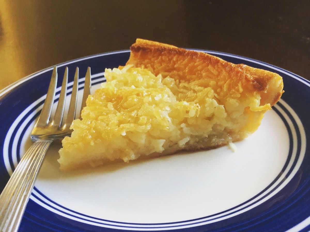 Impossible coconut pie | Recipe | Kitchen Stories