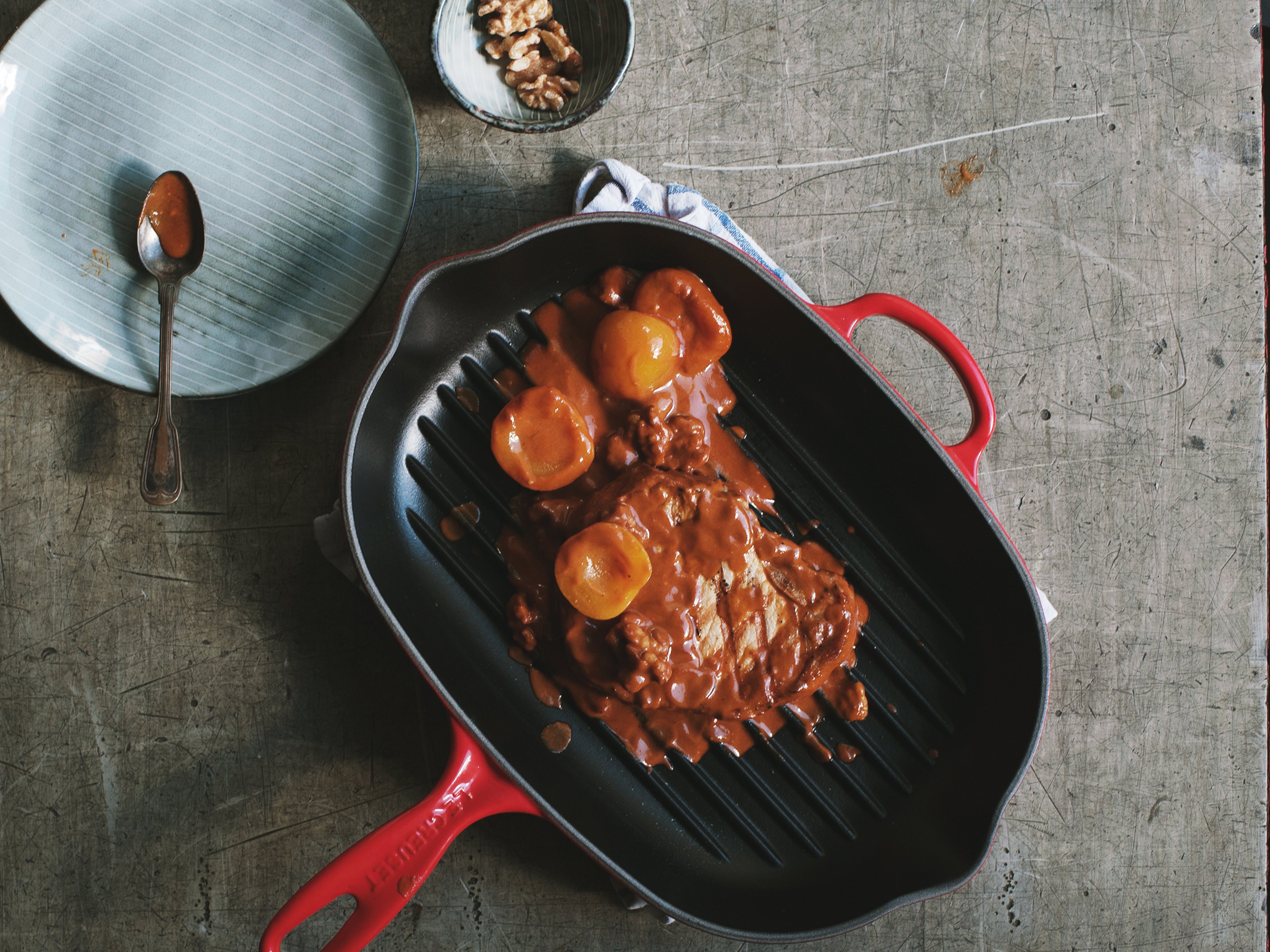 Schweinekotelett in Barbecuesoße