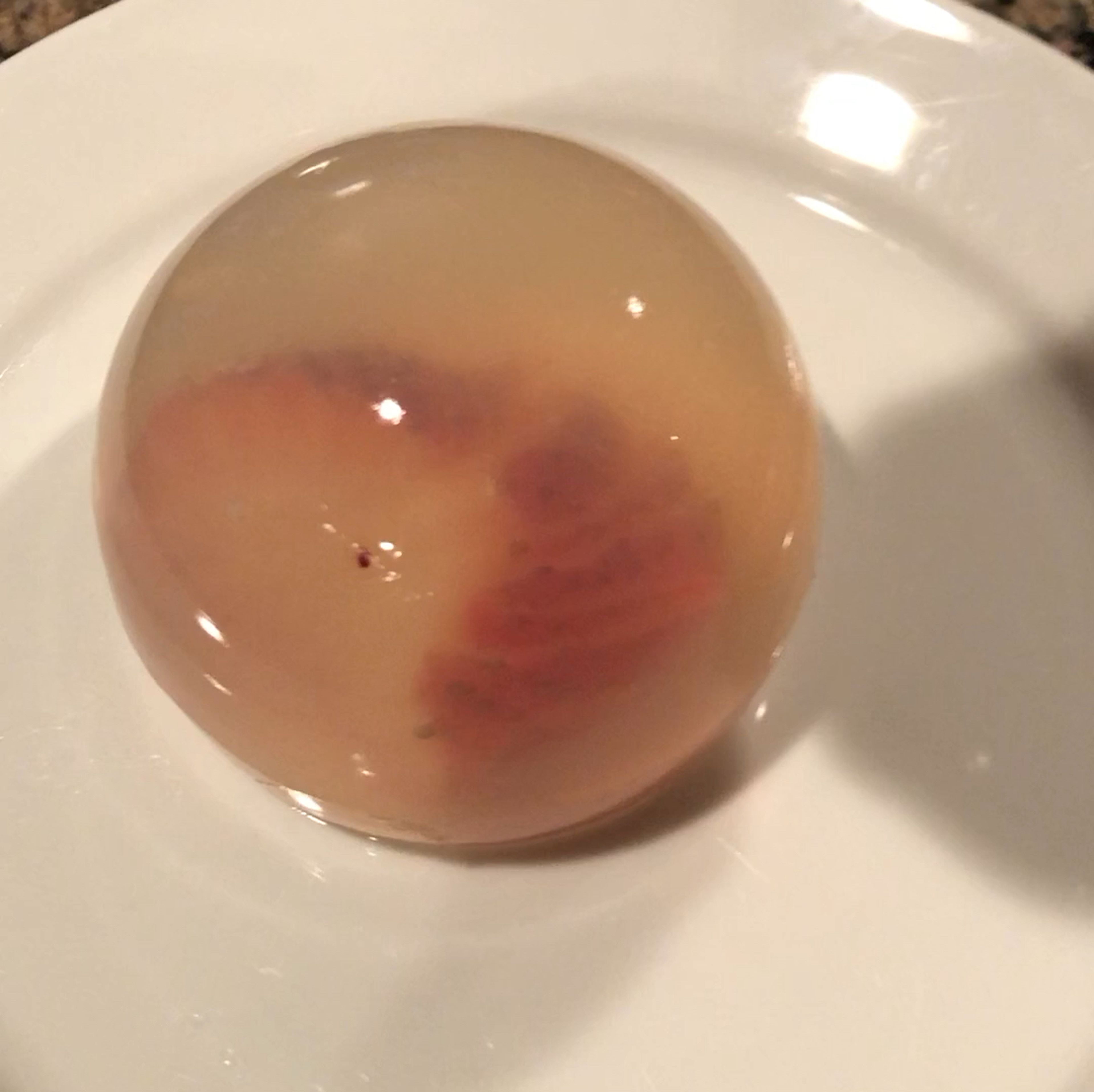 Carefully remove your cake from the mold. Pour syrup (I used maple) on your cake.