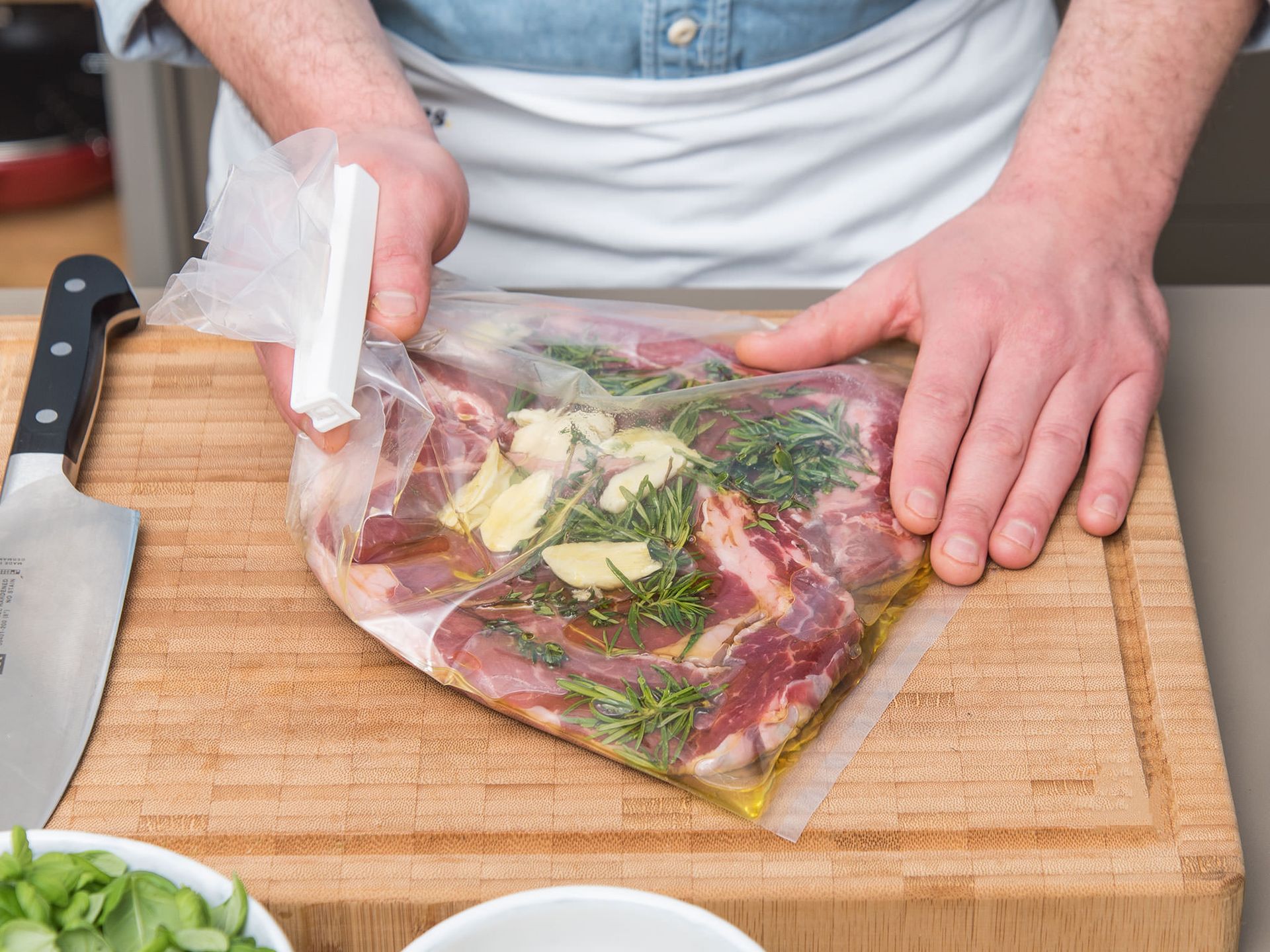Panfried steak with basil butter Recipe Kitchen Stories