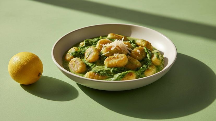 Cremige Gnocchi mit Spinat und Zitrone für den Feierabend