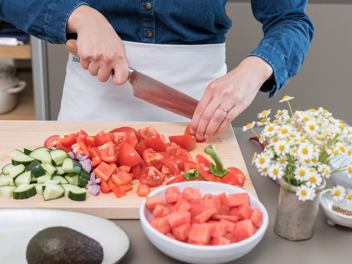 Tomaten-Wassermelonen-Gazpacho | Rezept | Kitchen Stories
