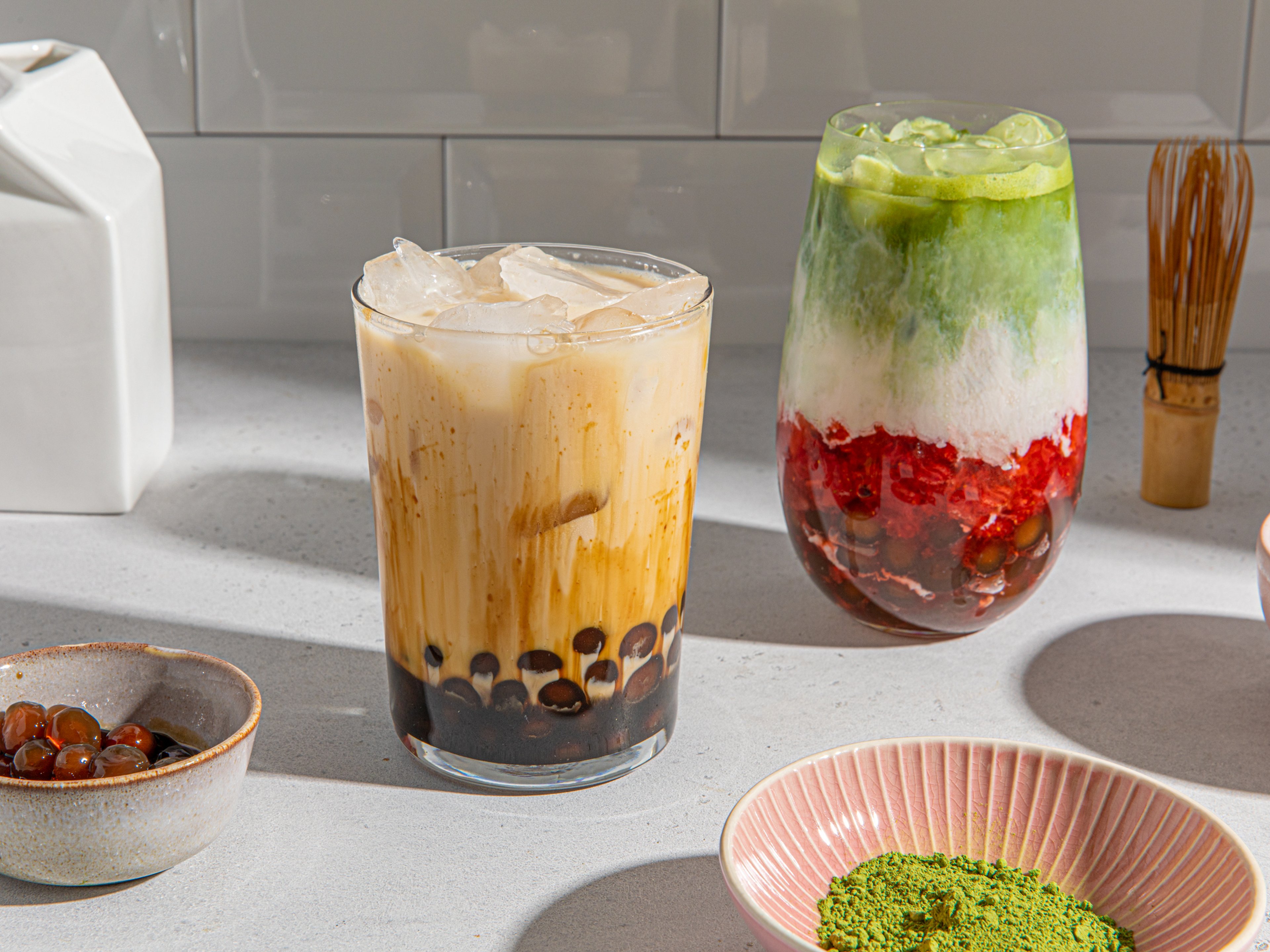 Hausgemachter Bubble Tea, 2 Variationen