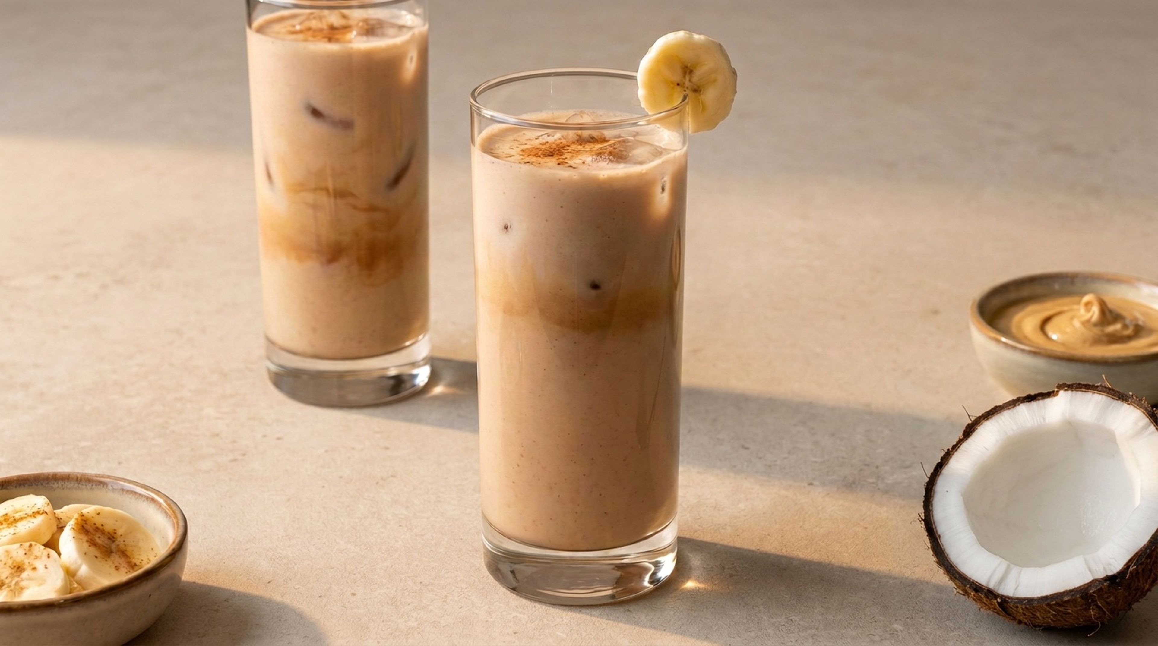 Kokos-Cashew-Kaffee-Smoothie