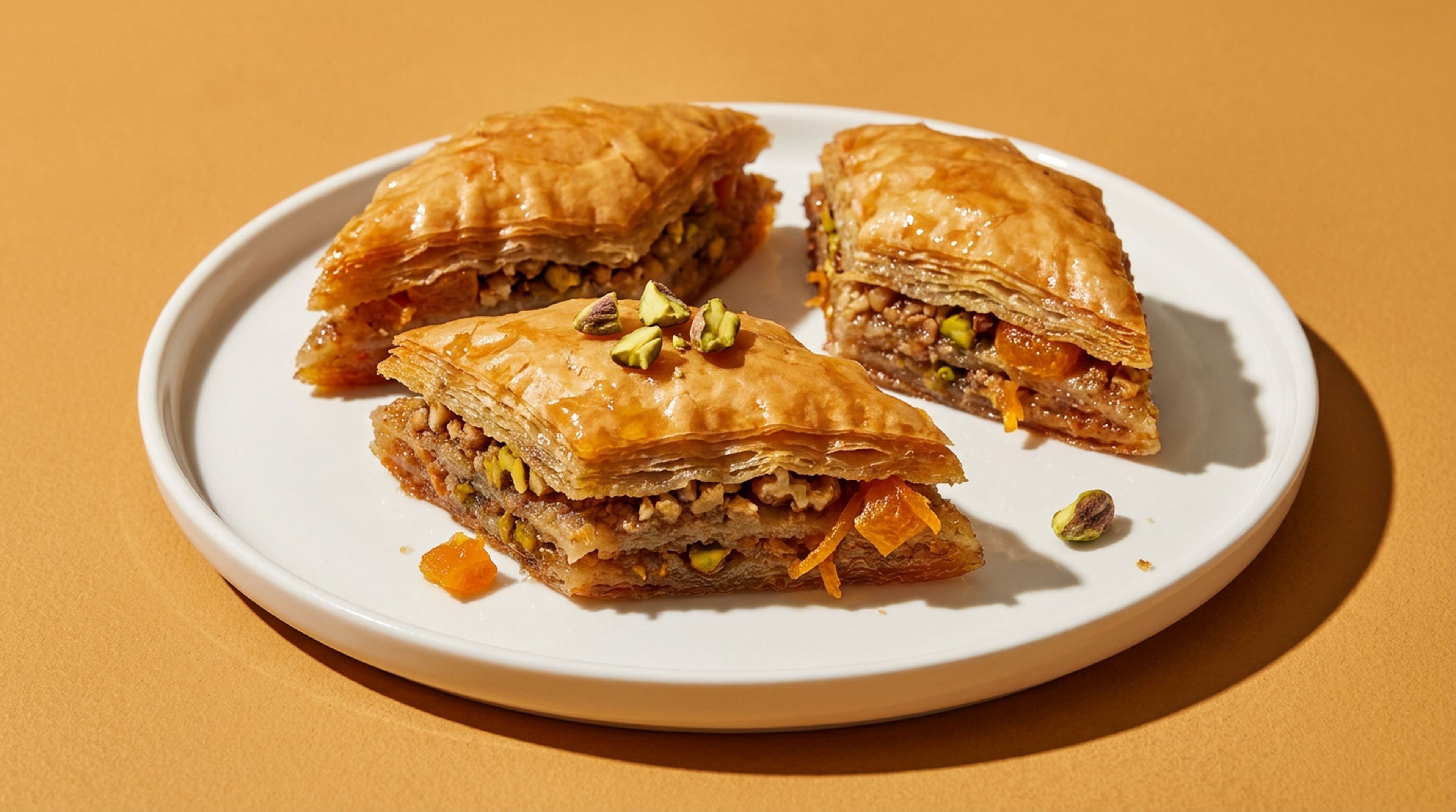 Knuspriges Aprikosen-Baklava für warme Tage
