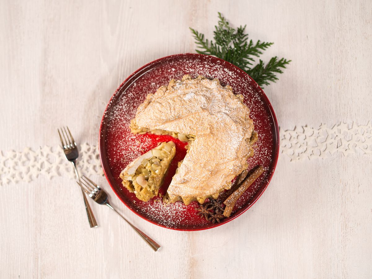 Pear meringue tart | Recipe | Kitchen Stories