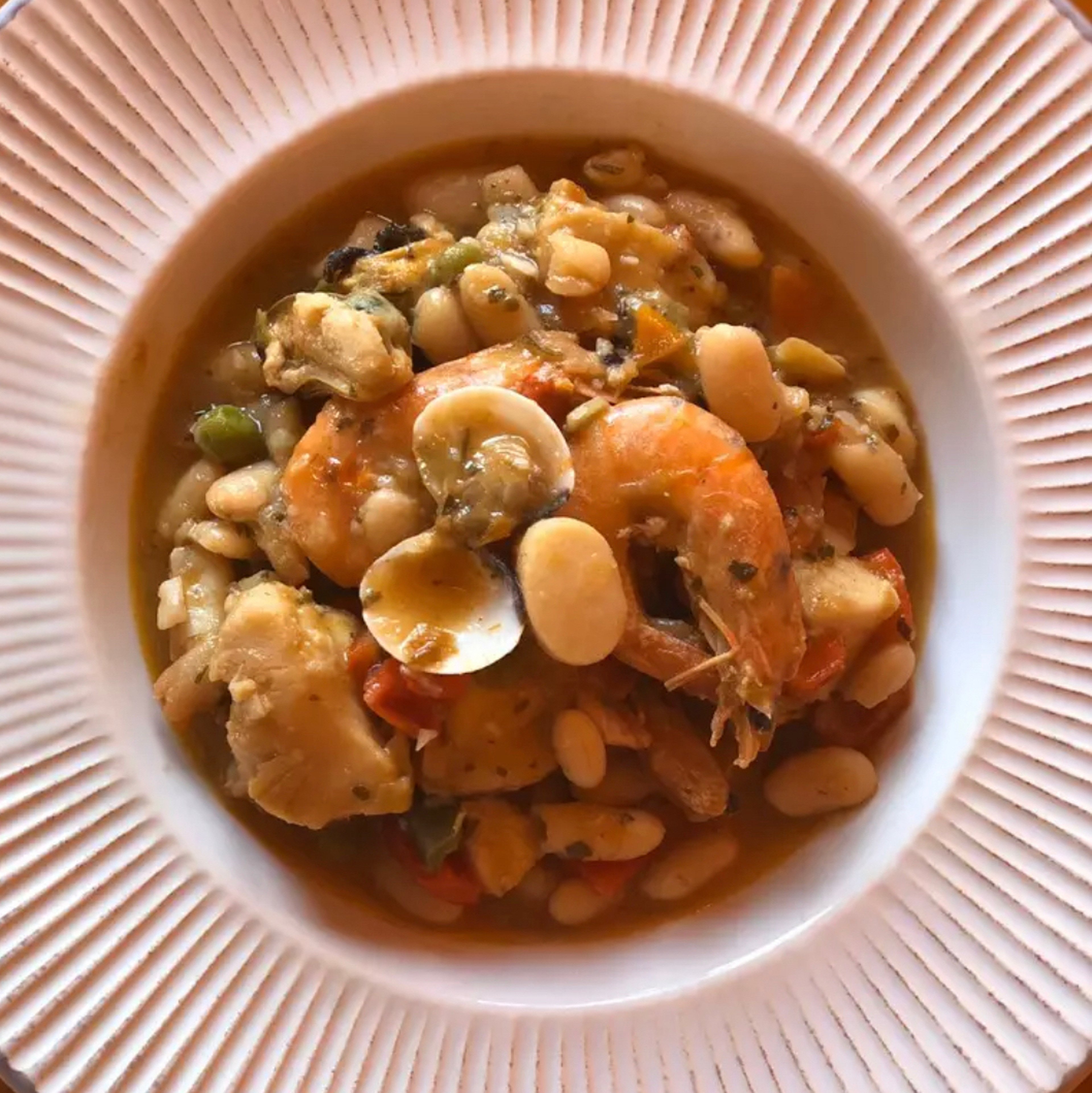 Spicy sea white beans 🌶