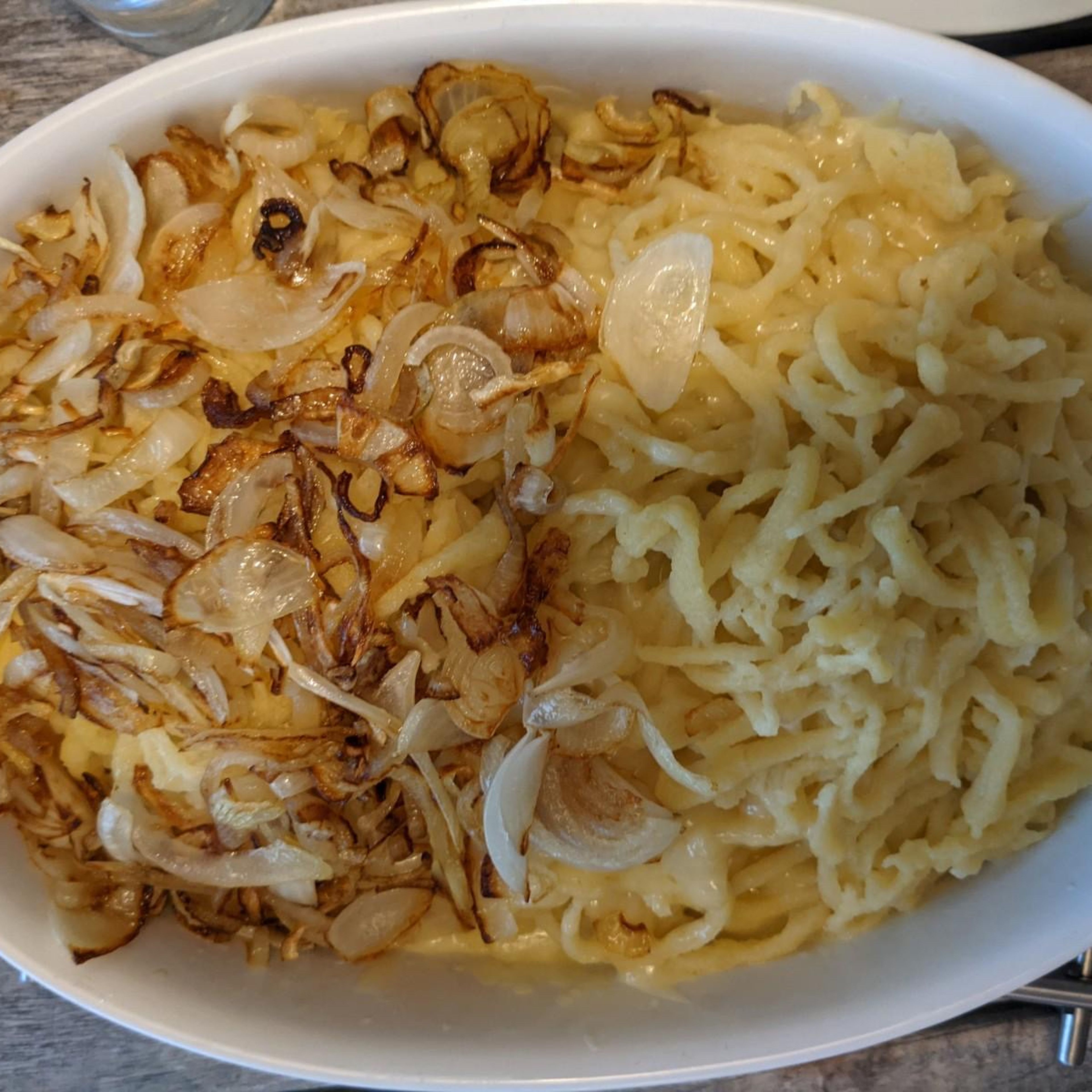 Kässpätzle mit Spätzleschwob