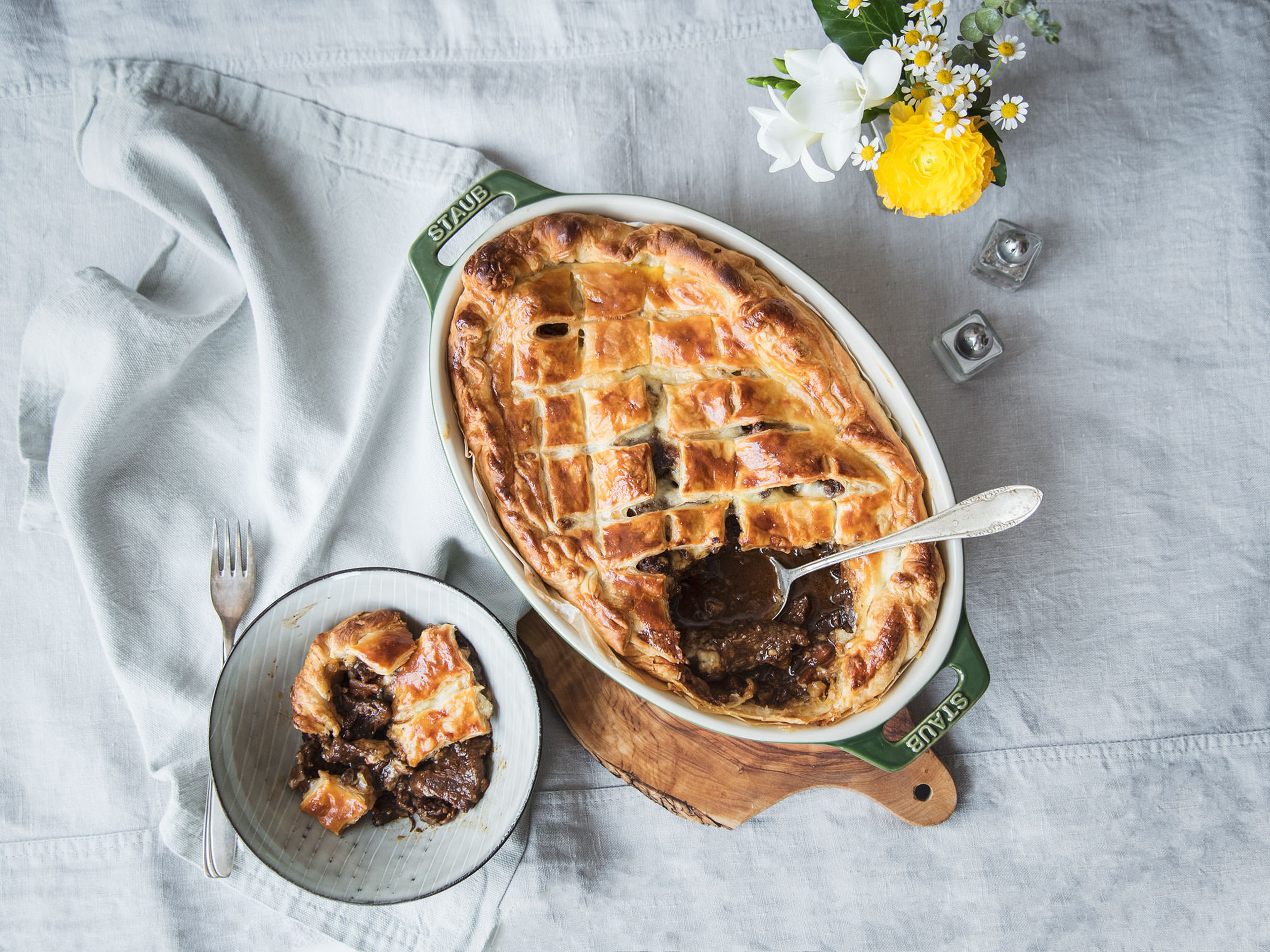 Steak and ale pie