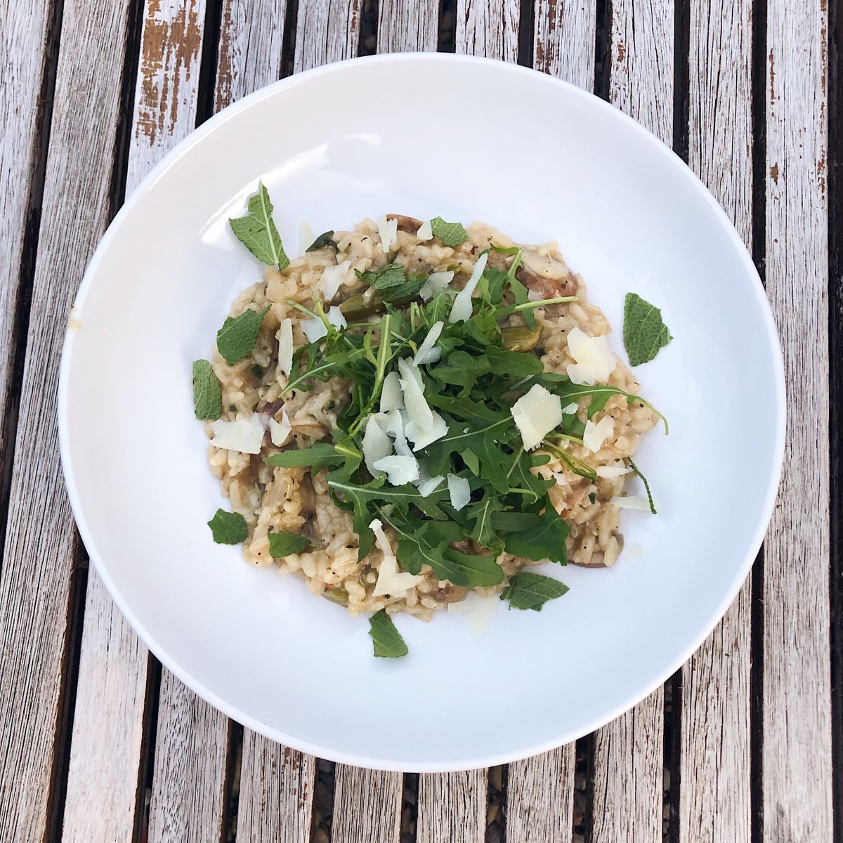 Mushroom and asparagus rad-risotto | Recipe | Kitchen Stories