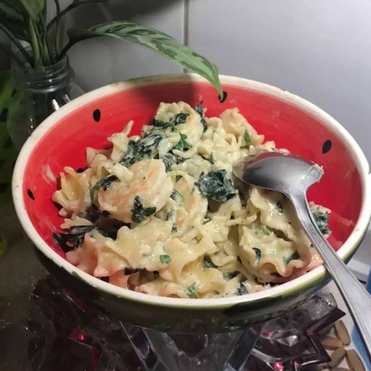 Shrimp Spinach Pasta | Recipe | Kitchen Stories