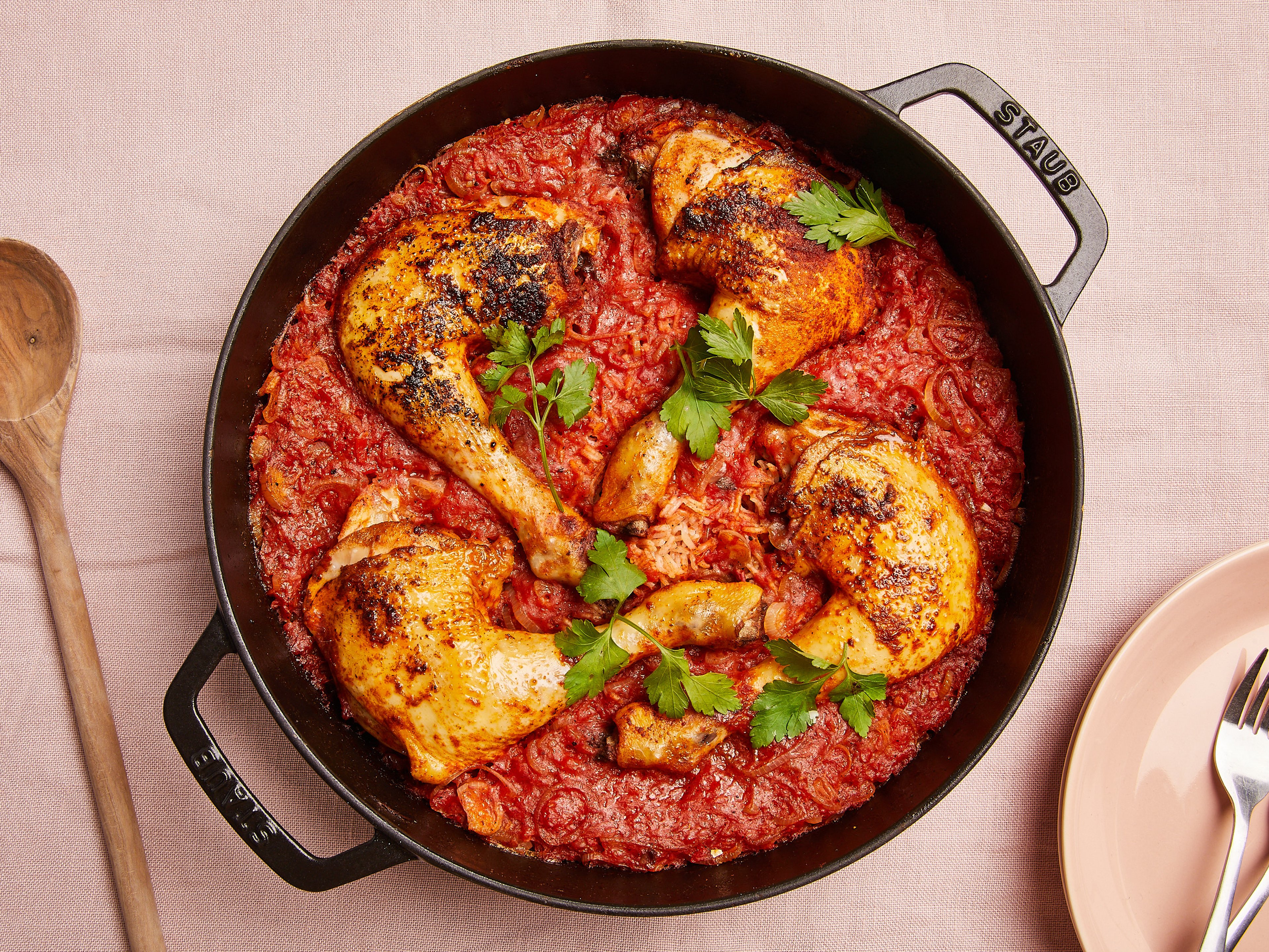 5-ingredient one-pan smoky chicken and rice