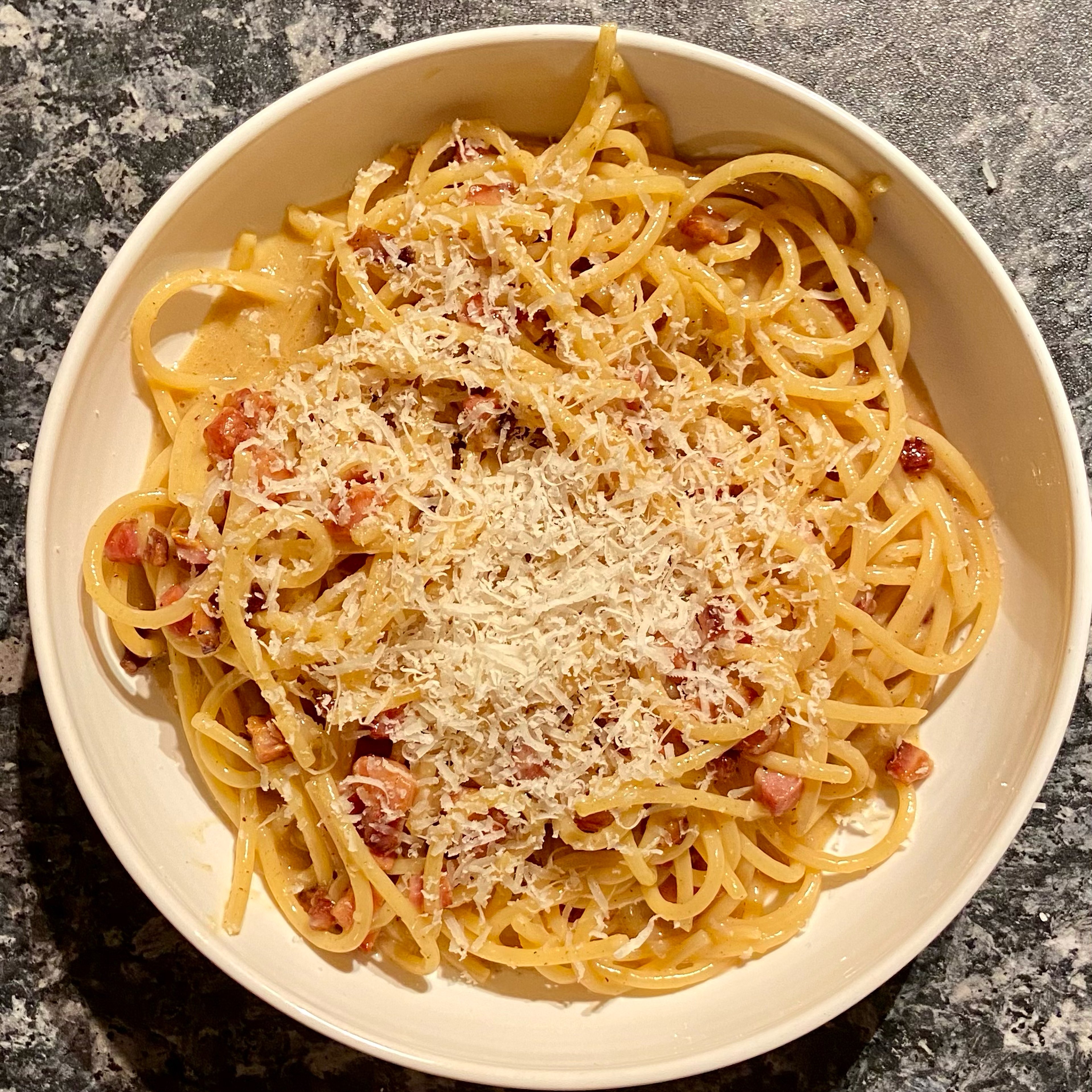 Easy carbonara