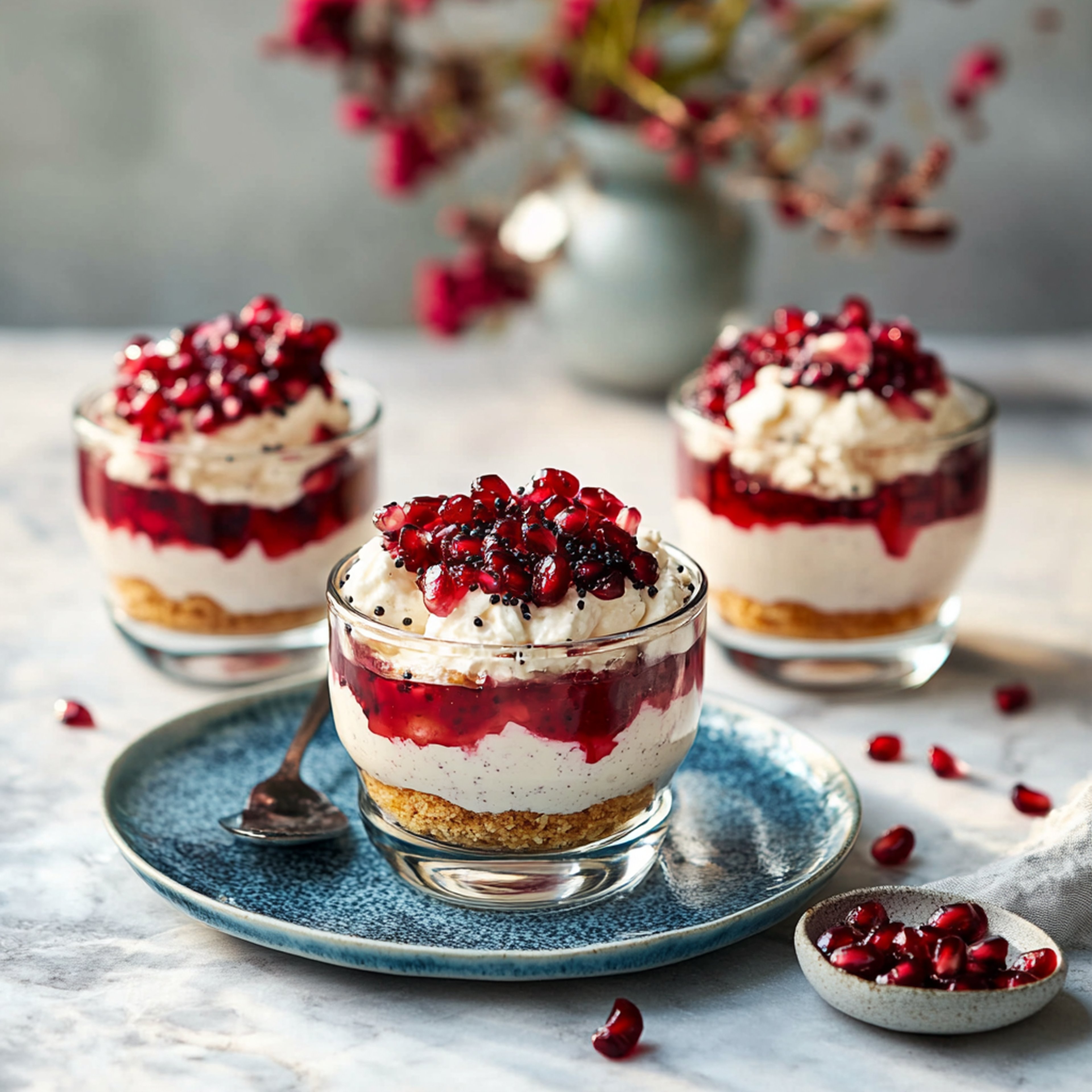 Granatapfel-Mohn-Tiramisu
