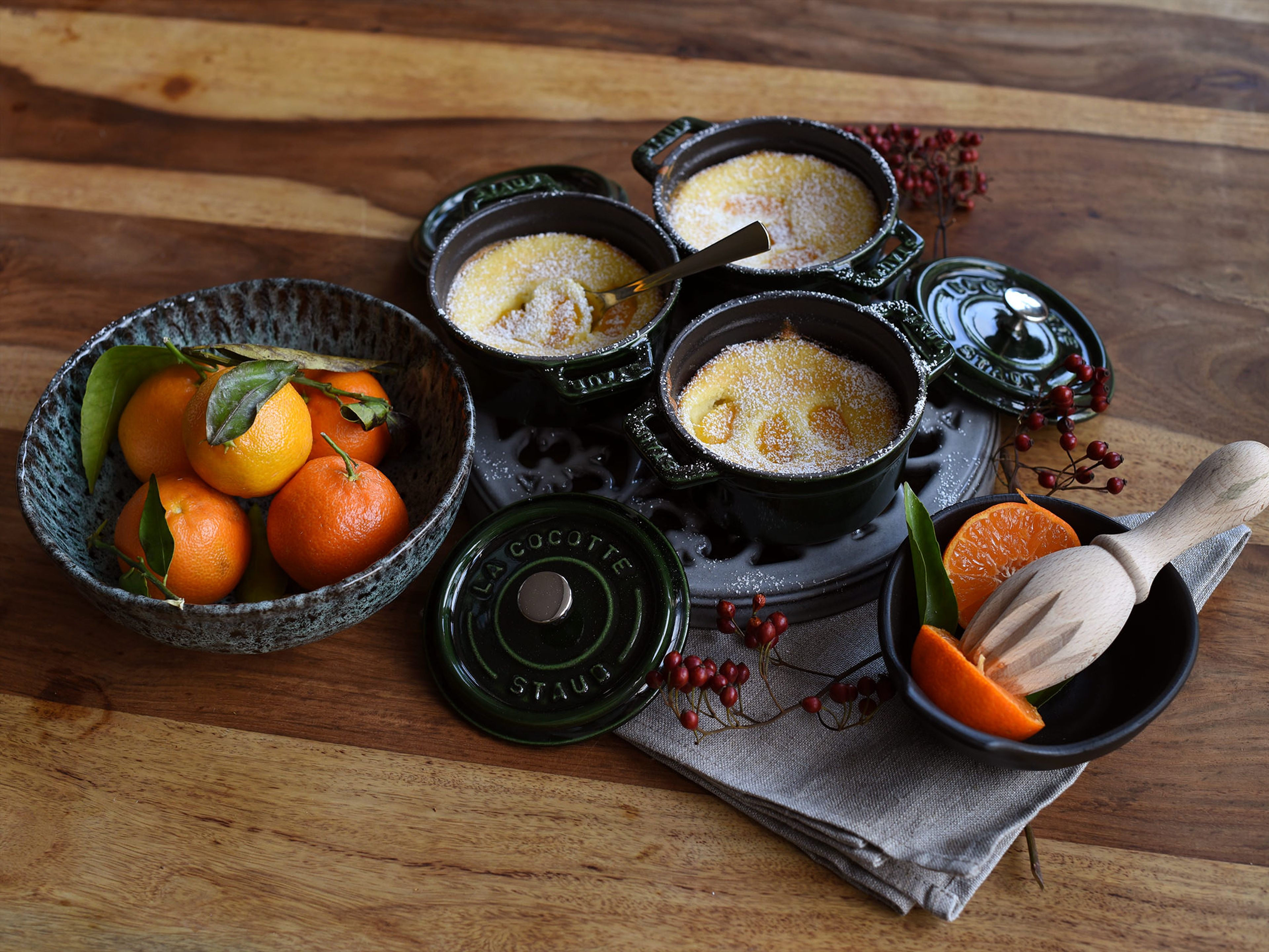 Ricotta clementine cakes