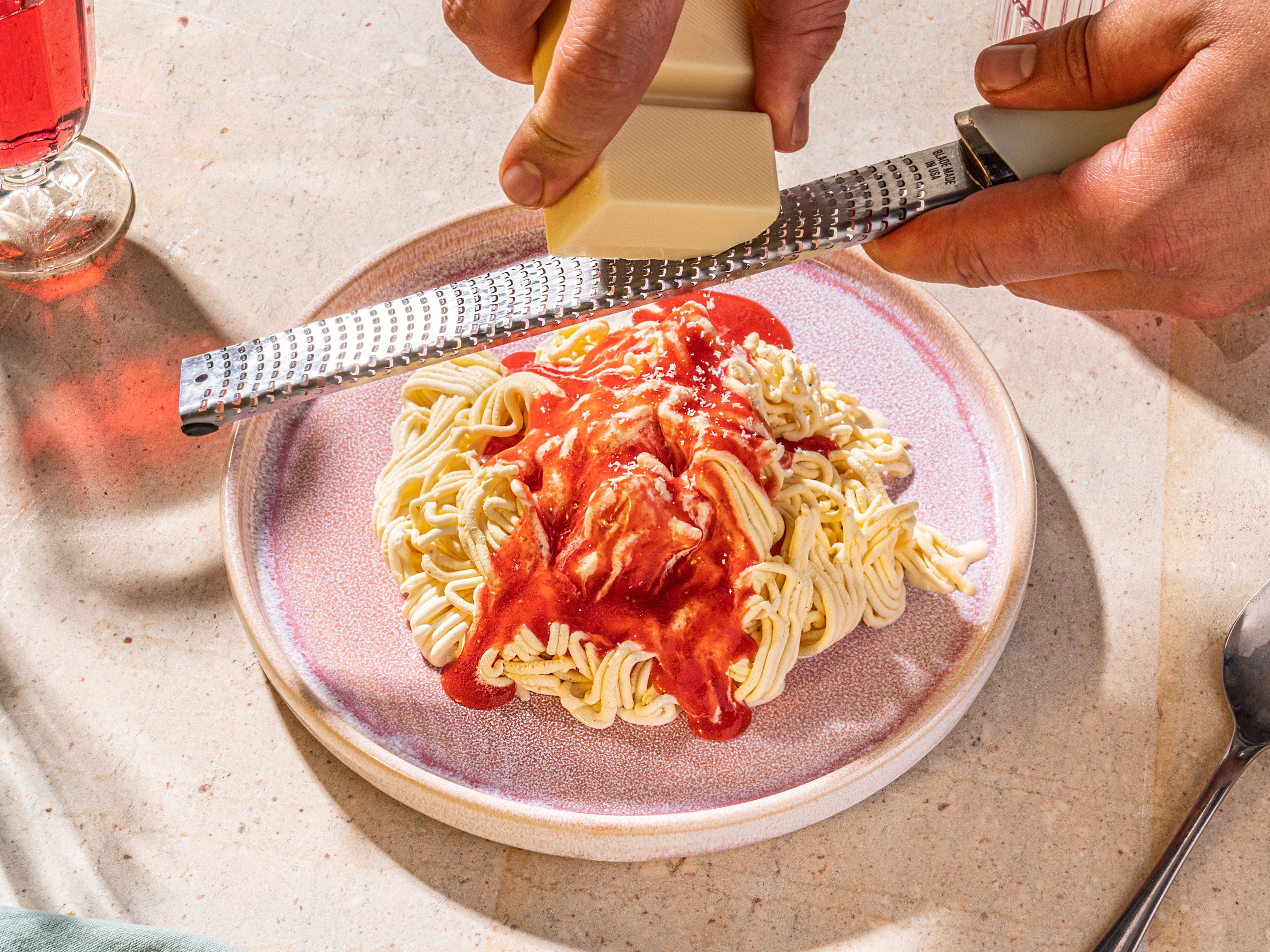 Kitschy Spaghetti Ice Cream Is Our Favorite Summer Activity