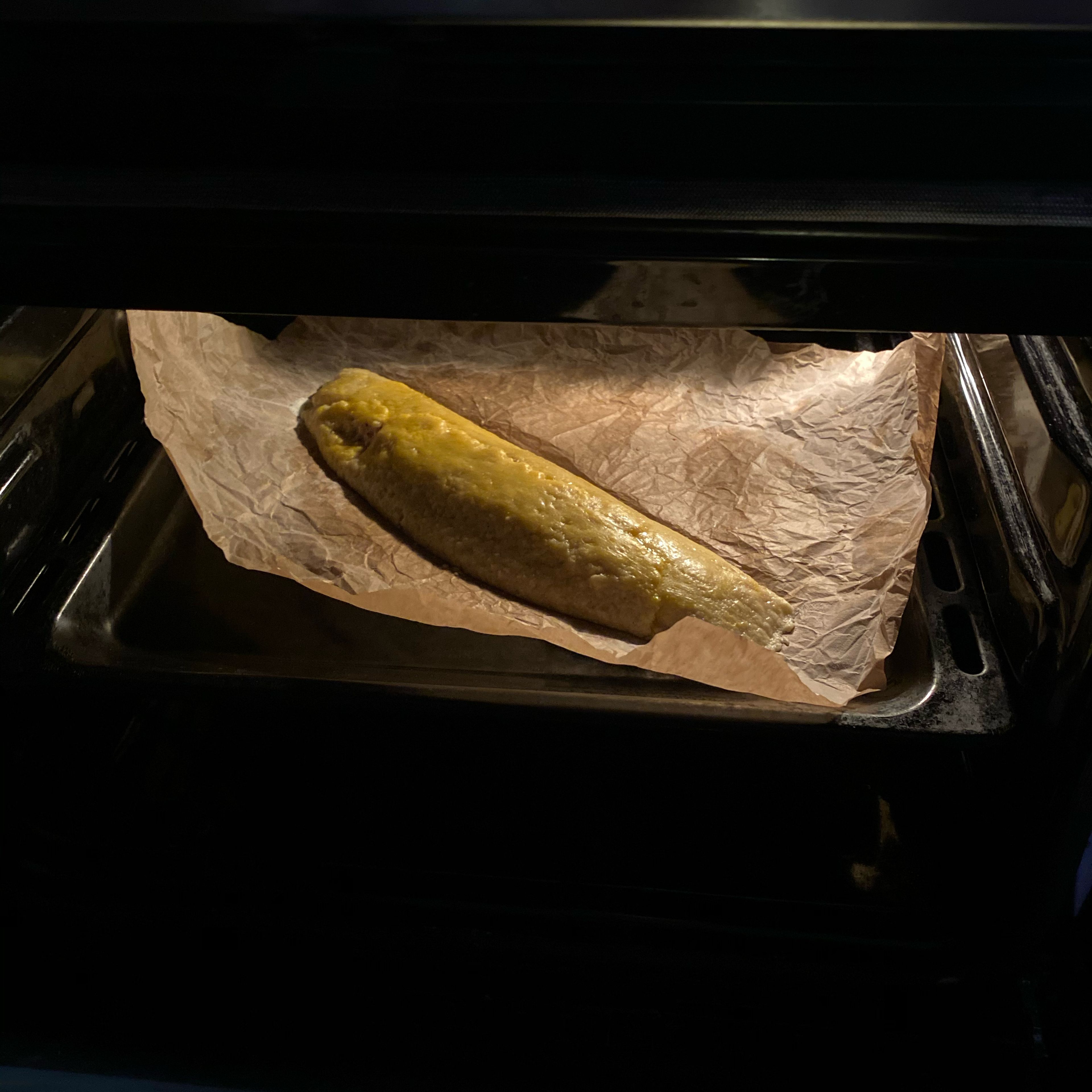 Bake it in the oven for 10-15 min.
