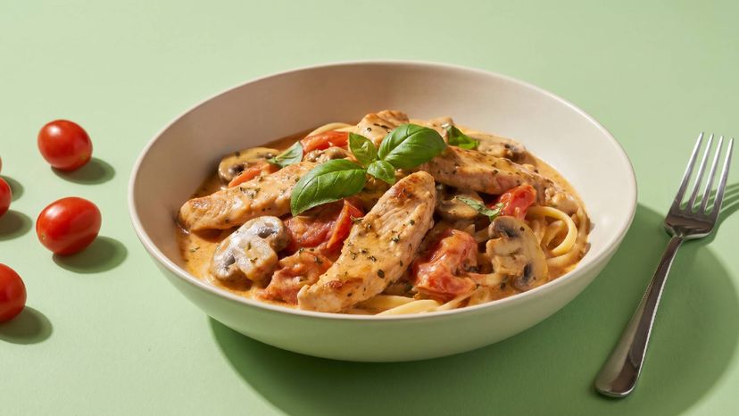 Cremiges Putengeschnetzeltes mit Pasta für den Feierabend