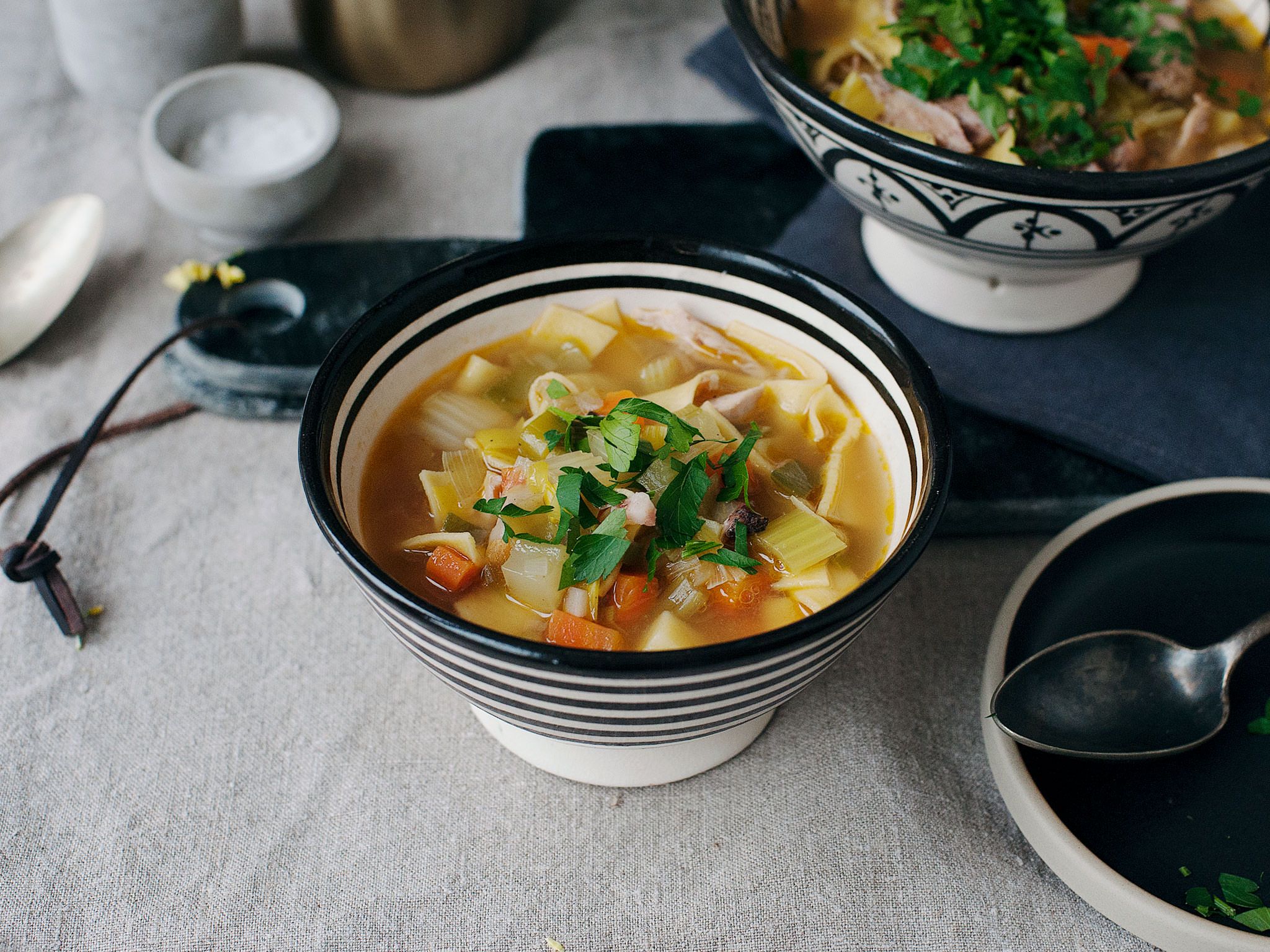 Chicken noodle soup | Recipe | Kitchen Stories