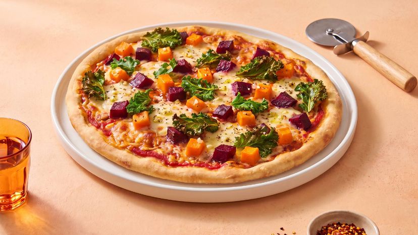 Herbst auf dem Blech: Rote-Bete-Kürbis-Pizza