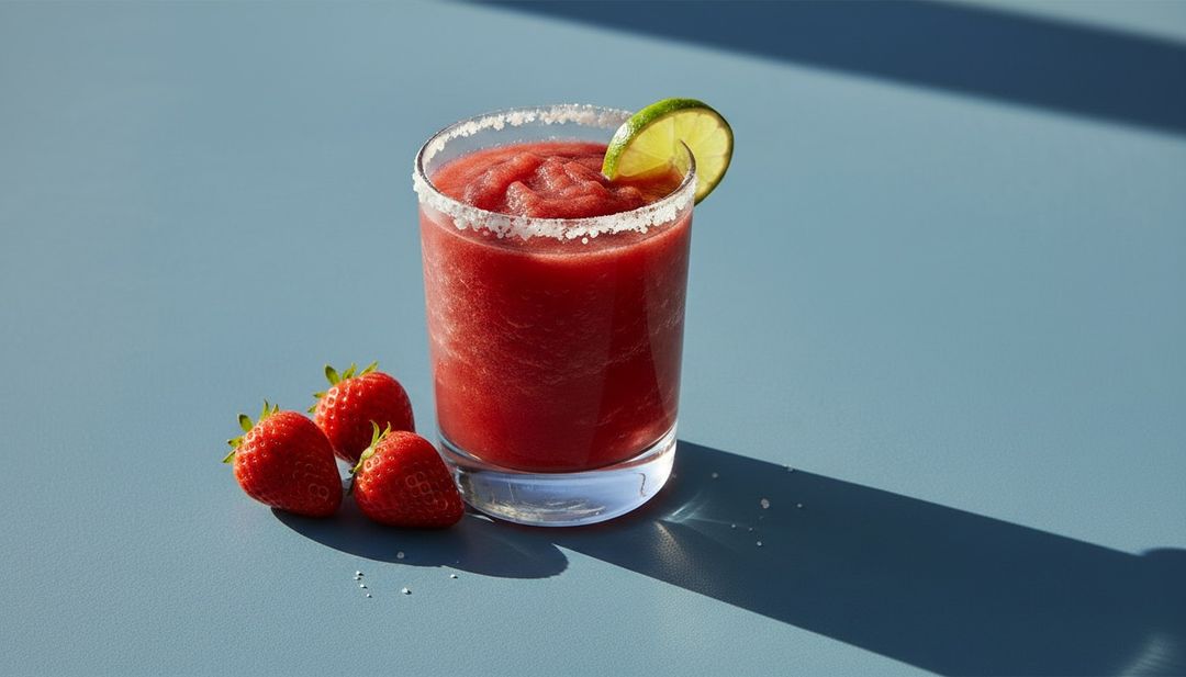 Mixe eine Frozen-Erdbeer-Margarita diesen Sommer