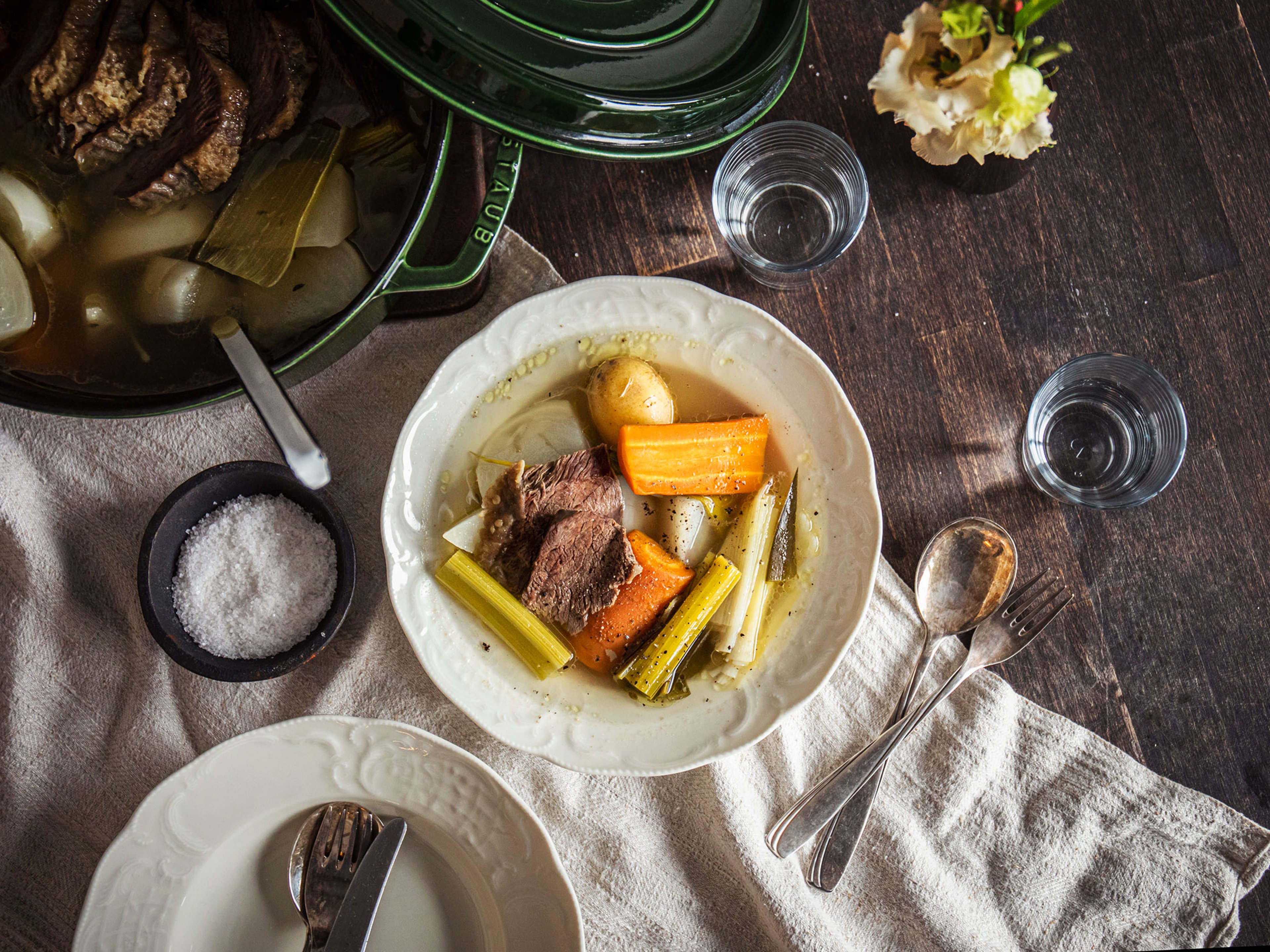 Hearty Pot au feu (French beef stew)