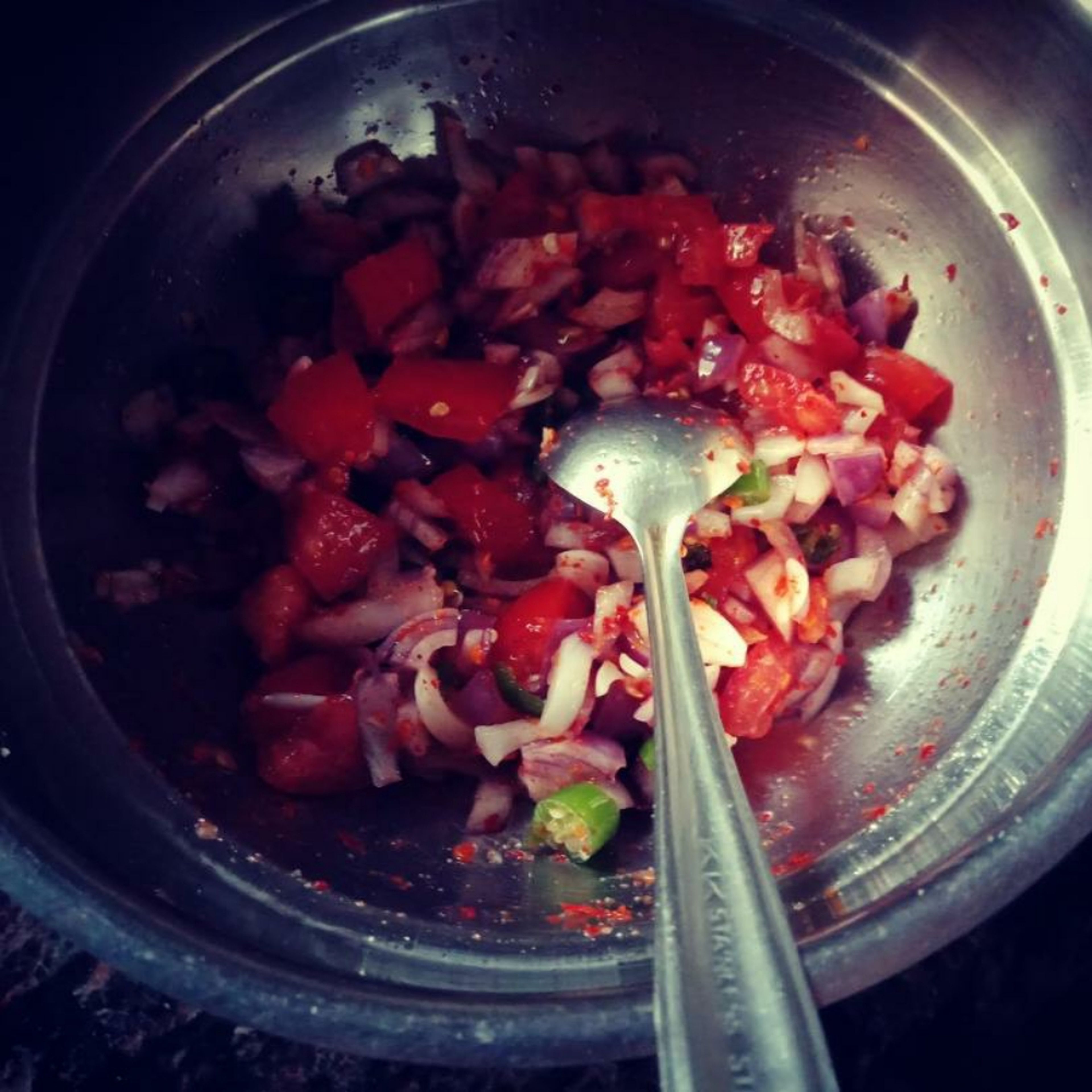 Cut onions, tomatoes,green chilli in thin pieces and mix all dry ingredients.