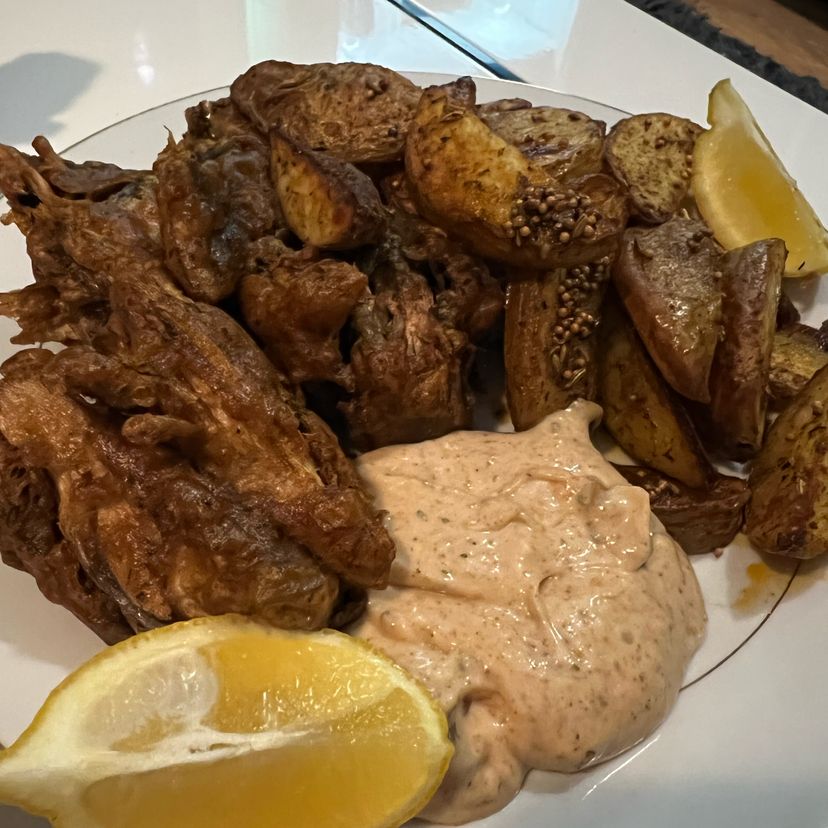 Curried Vegan ‘Fish’ & Chips