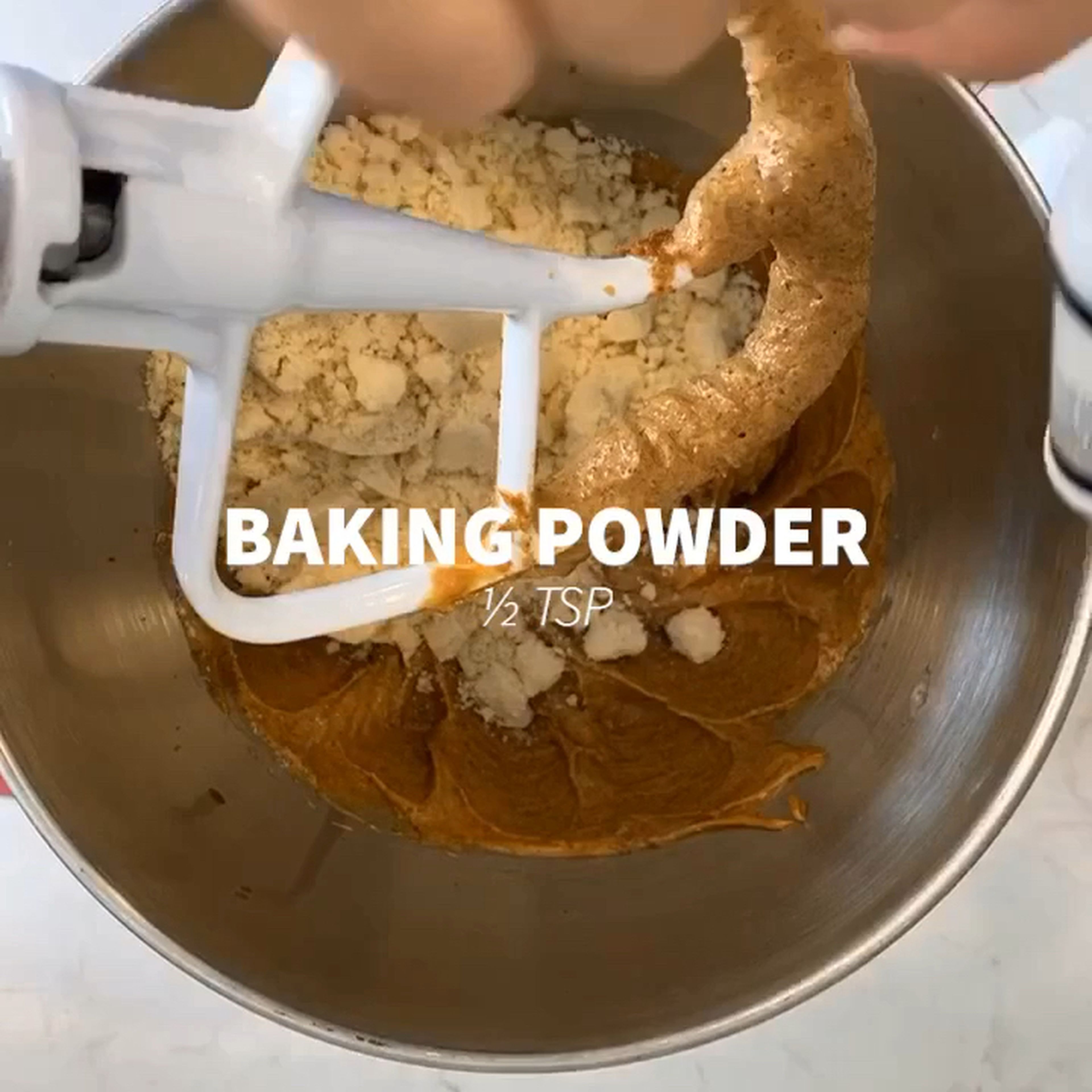 Add baking powder, baking soda, and salt