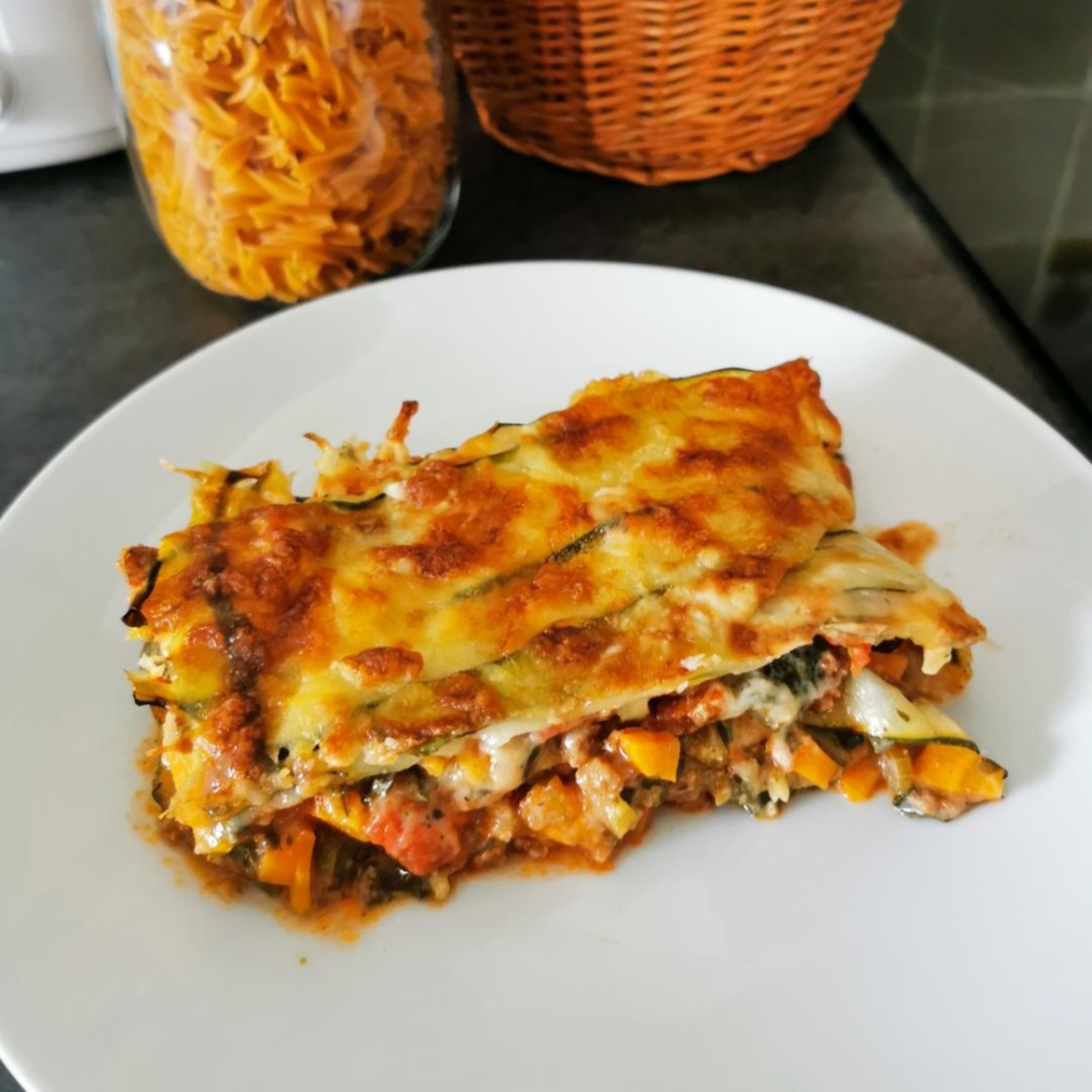 Zucchini lasagna with béchamel sauce