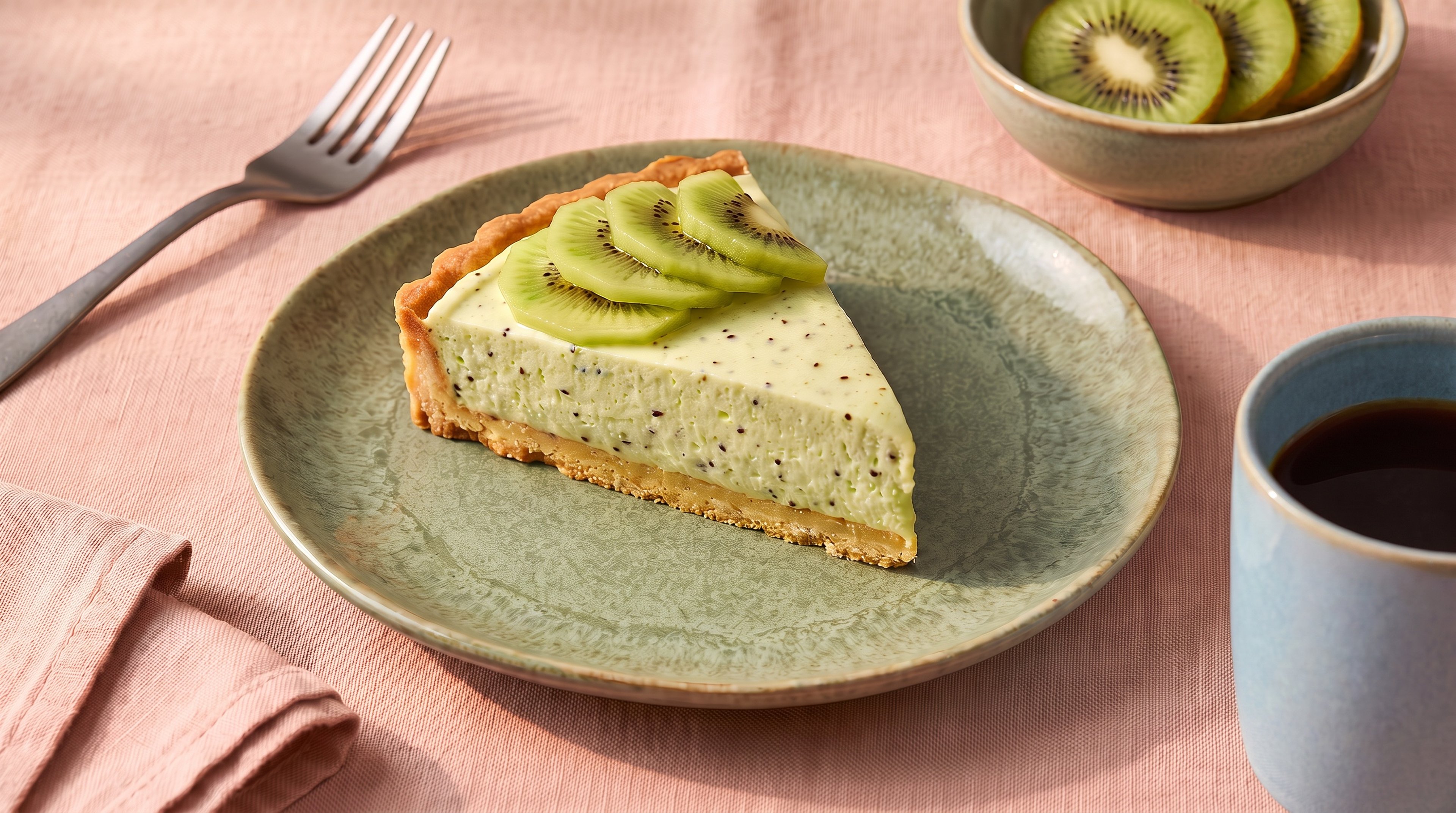 Erfrischende Kiwi-Mousse-Tarte für heiße Sommertage