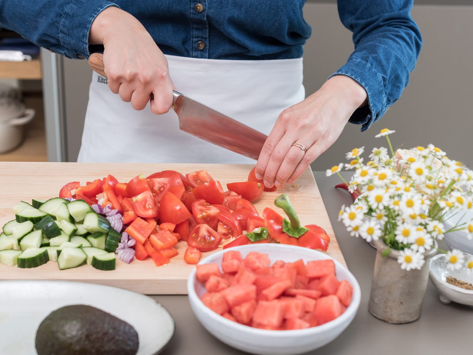 Tomaten-Wassermelonen-Gazpacho | Rezept | Kitchen Stories